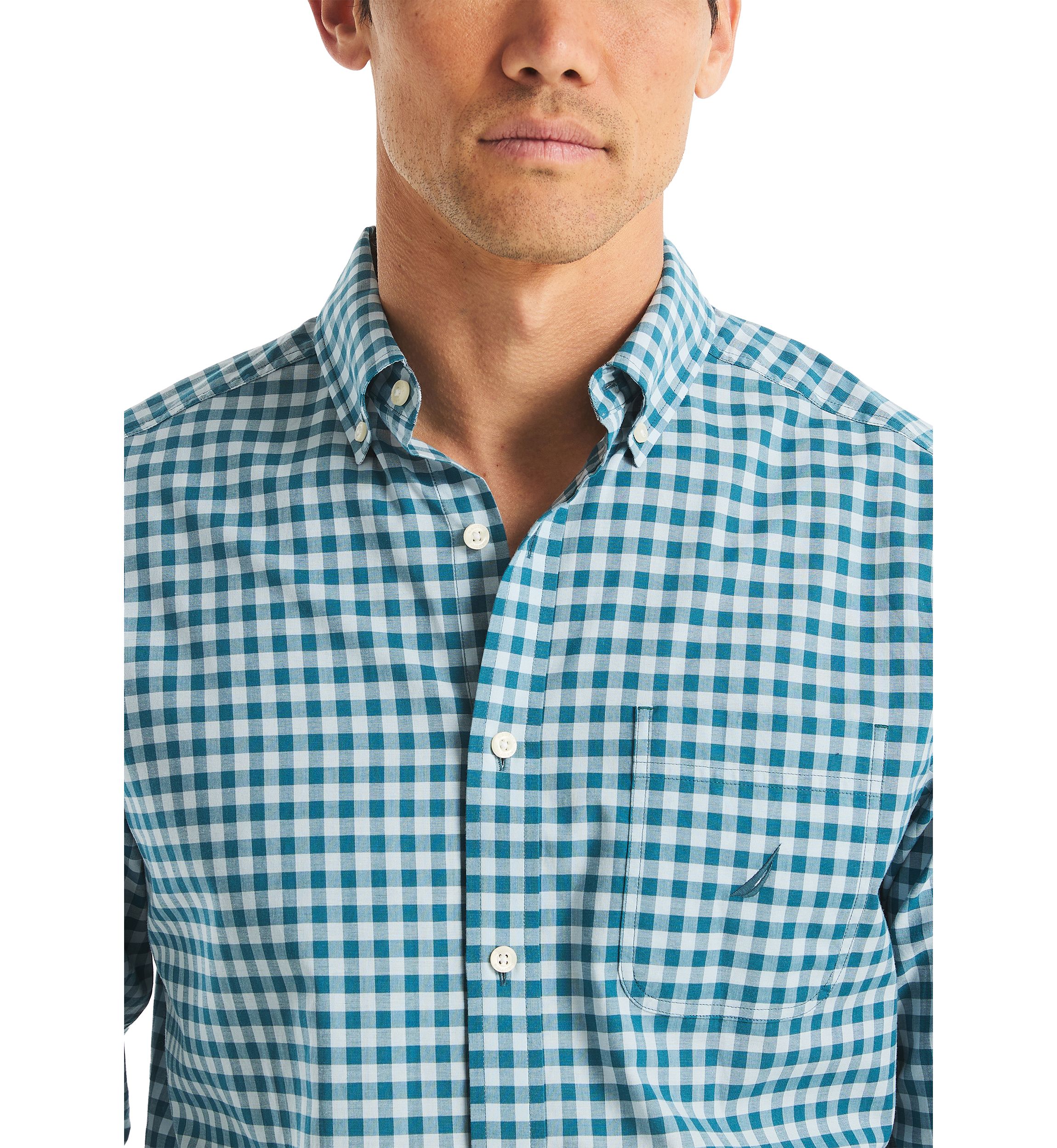 Long Sleeve Plaid Dress Shirt 