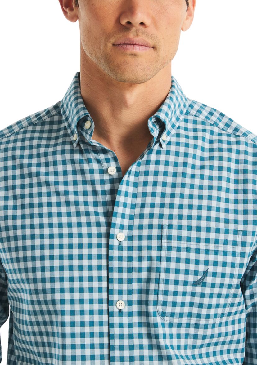 Long Sleeve Plaid Dress Shirt 