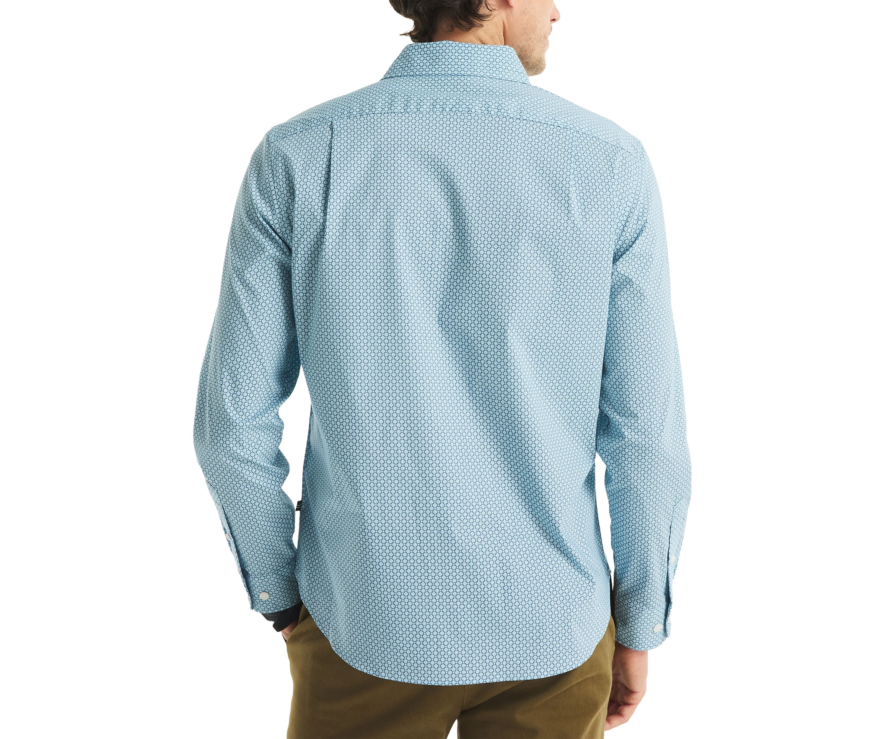 Long Sleeve Printed Woven Shirt