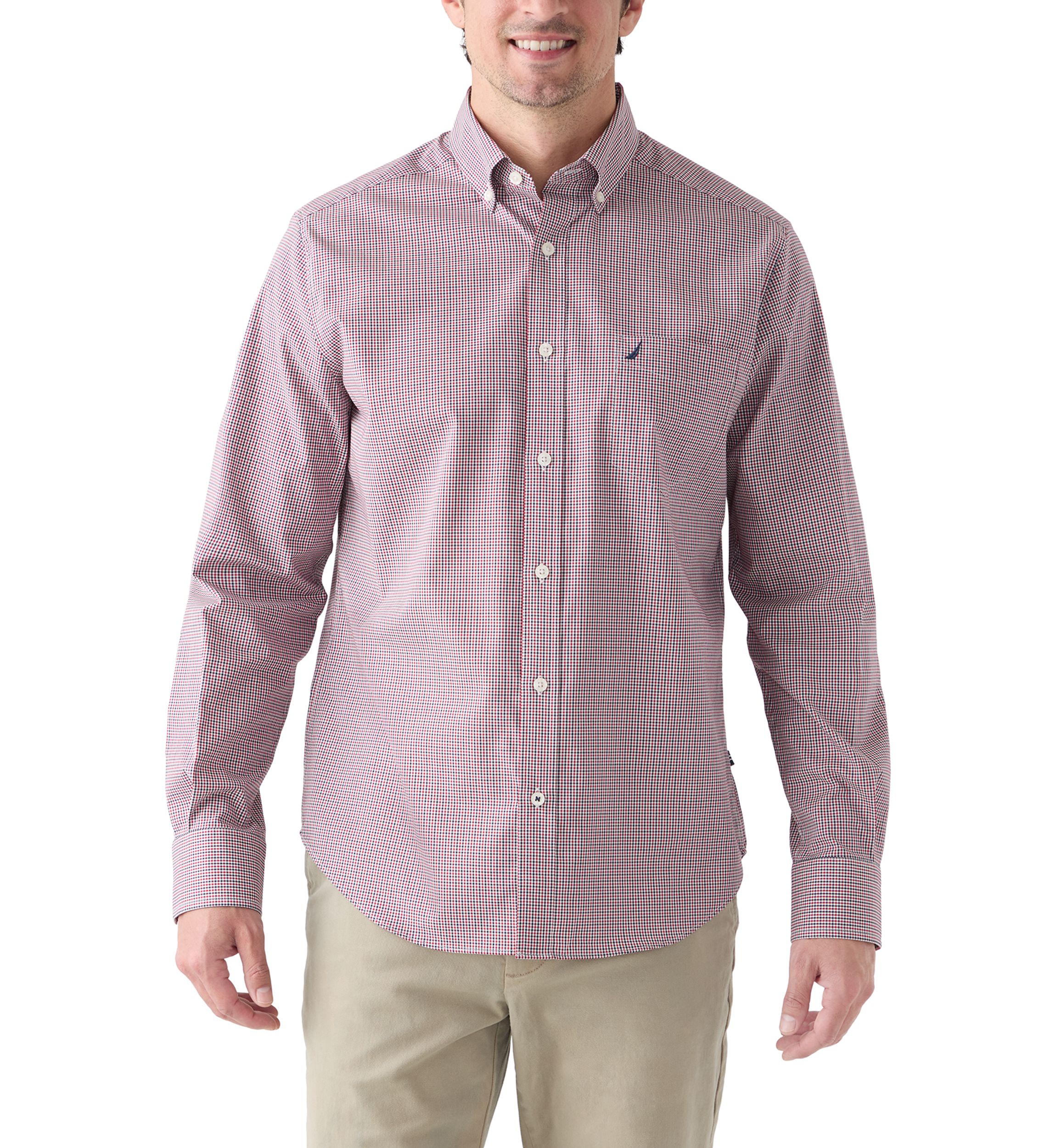 Long Sleeve Plaid Button Up Shirt 