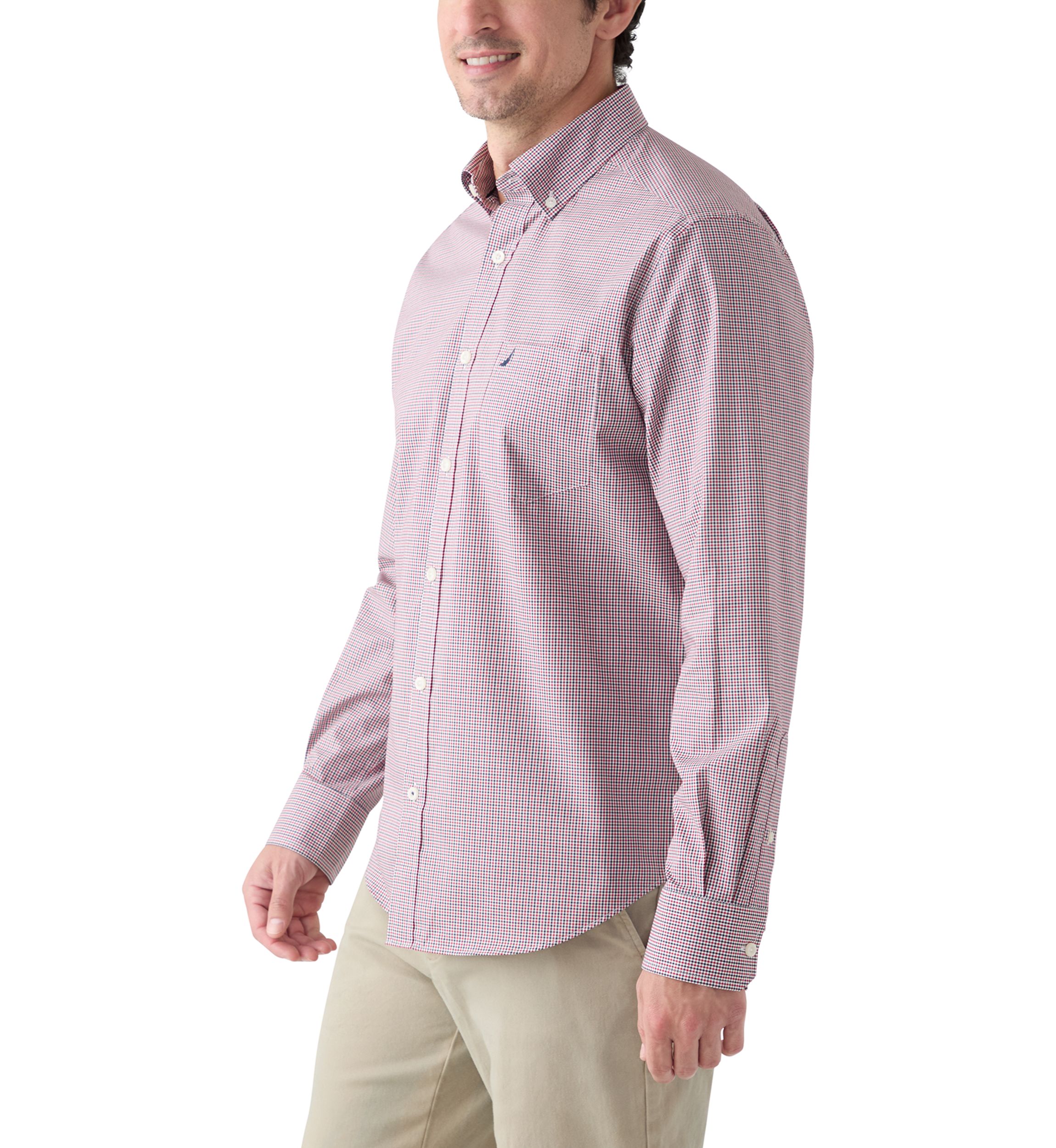 Long Sleeve Plaid Button Up Shirt 