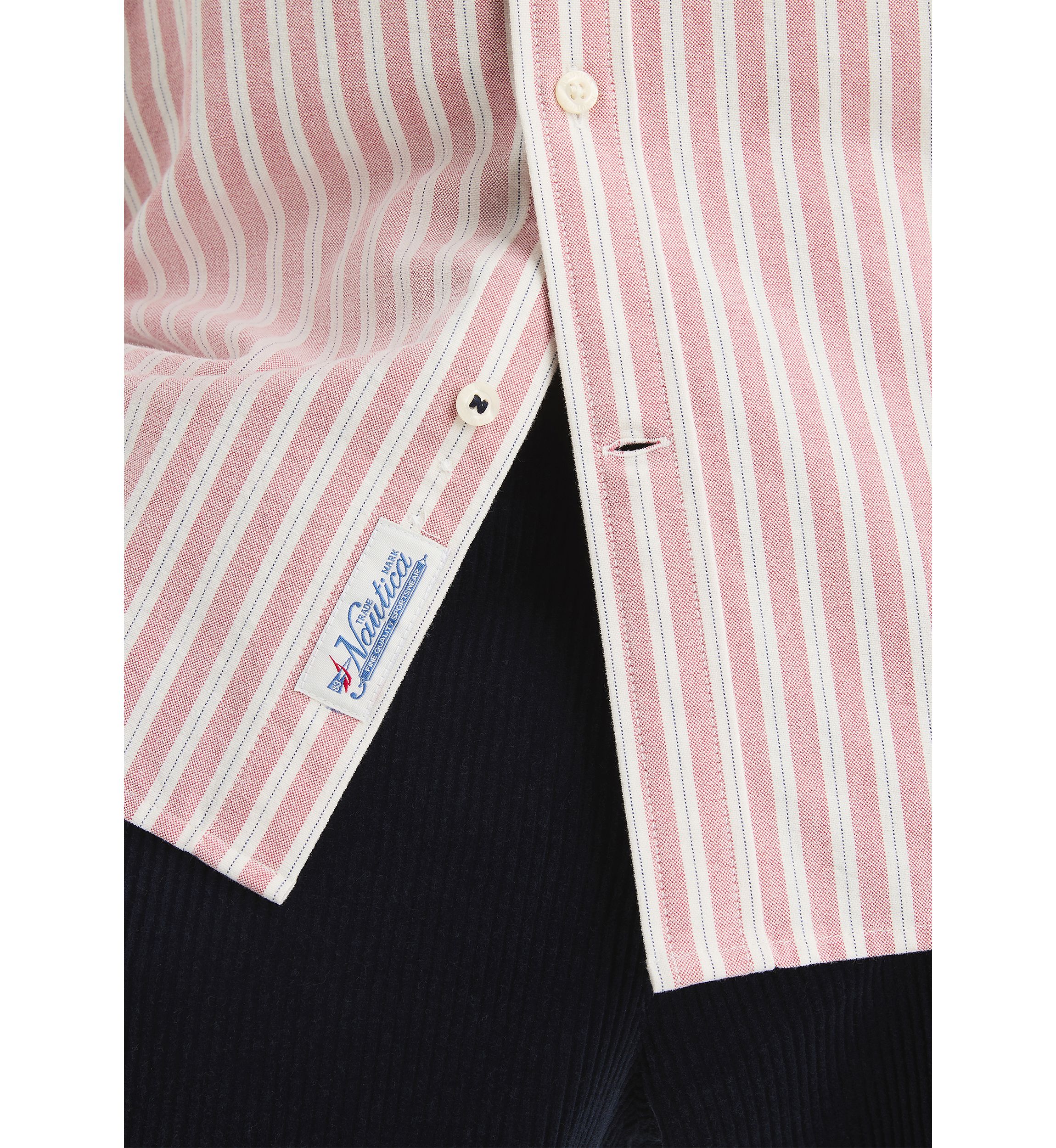 Long Sleeve Striped Woven Shirt 