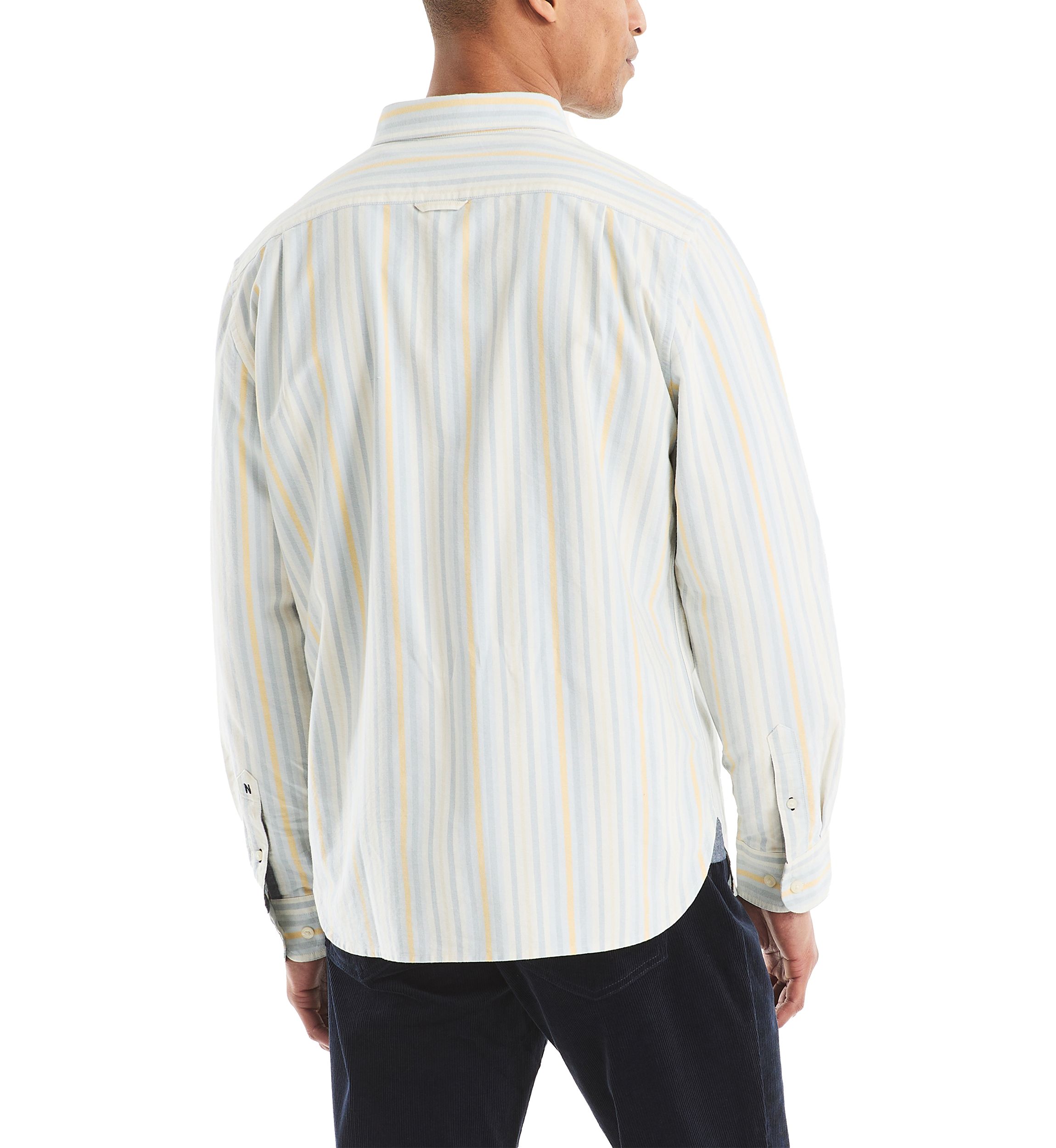 Long Sleeve Striped Woven Shirt 