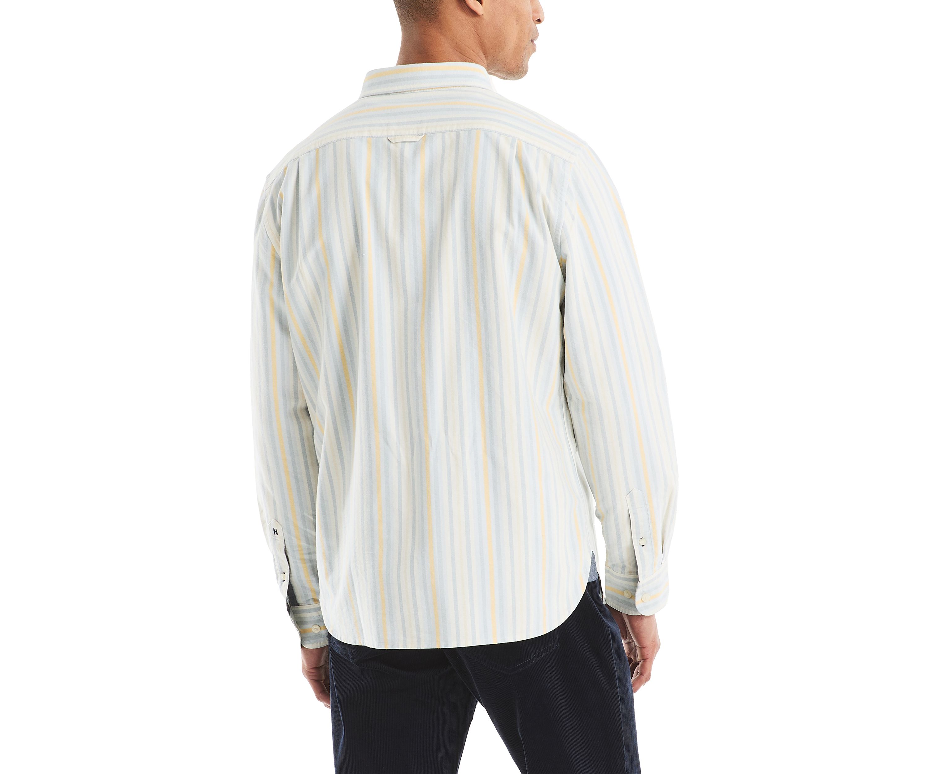 Long Sleeve Striped Woven Shirt 