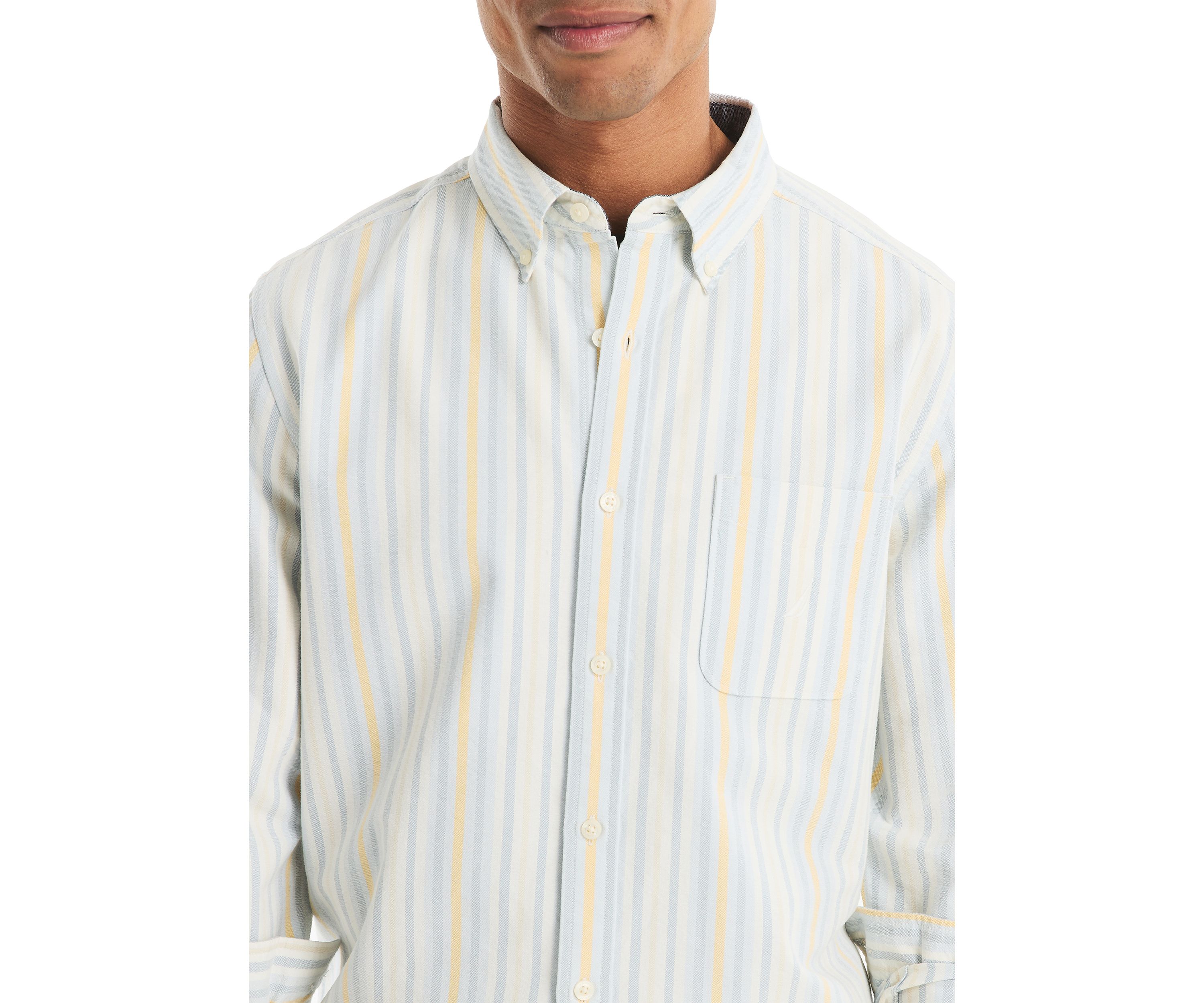 Long Sleeve Striped Woven Shirt 