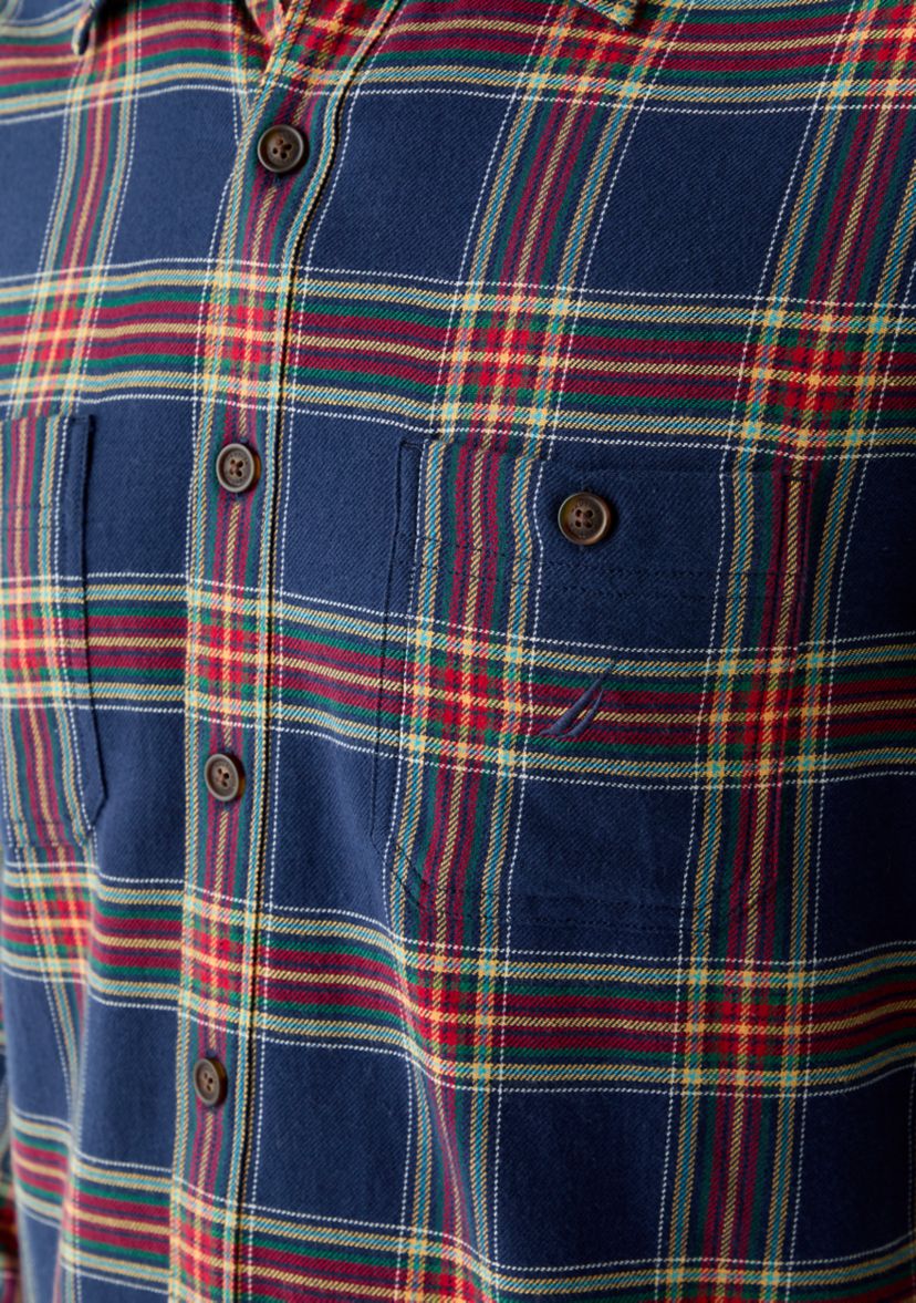 Nautica Men's Long Sleeve Plaid Stretch Flannel | Belk