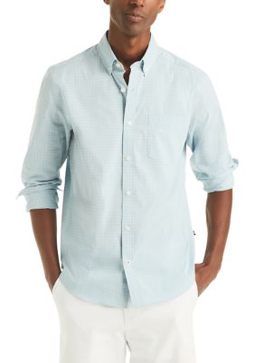 Nautica Men's Wicking Plaid Button Down Shirt