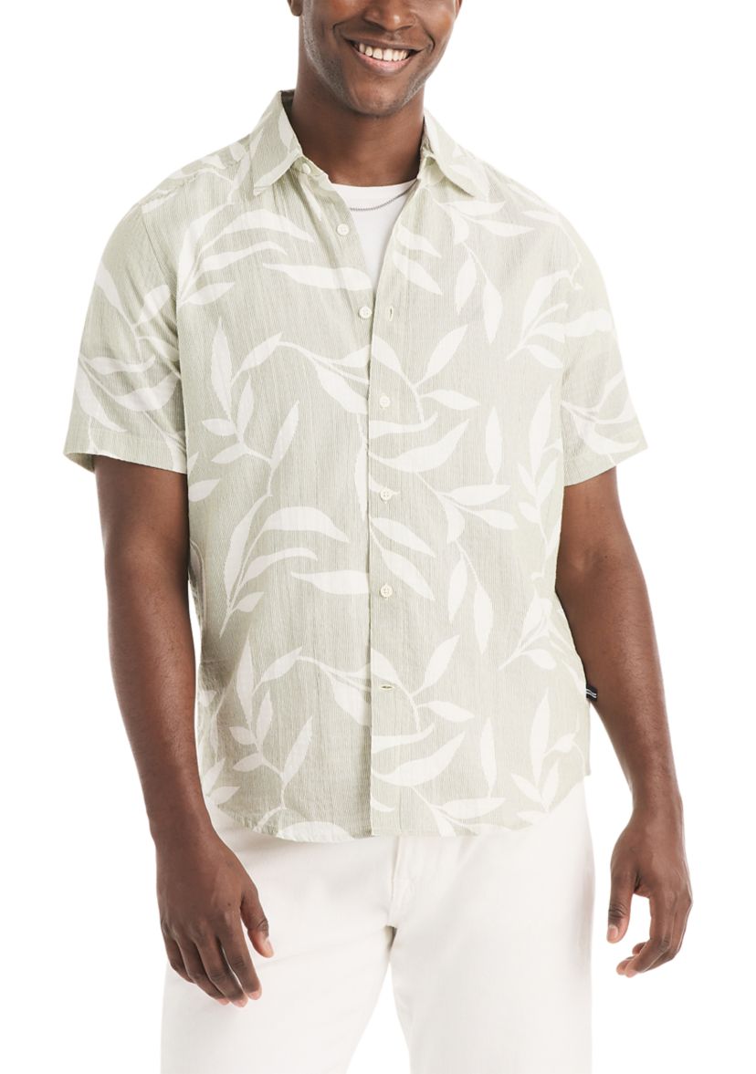 Nautica Men's Leaf Print Dobby Shirt | Belk