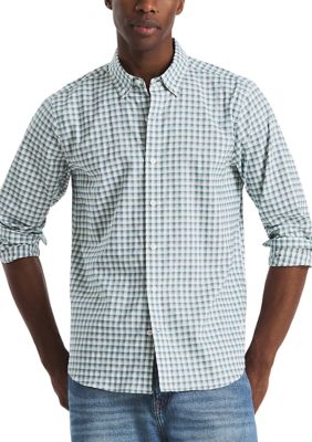 Nautica Men's Classic Fit Plaid Shirt, White, 2XL Regular