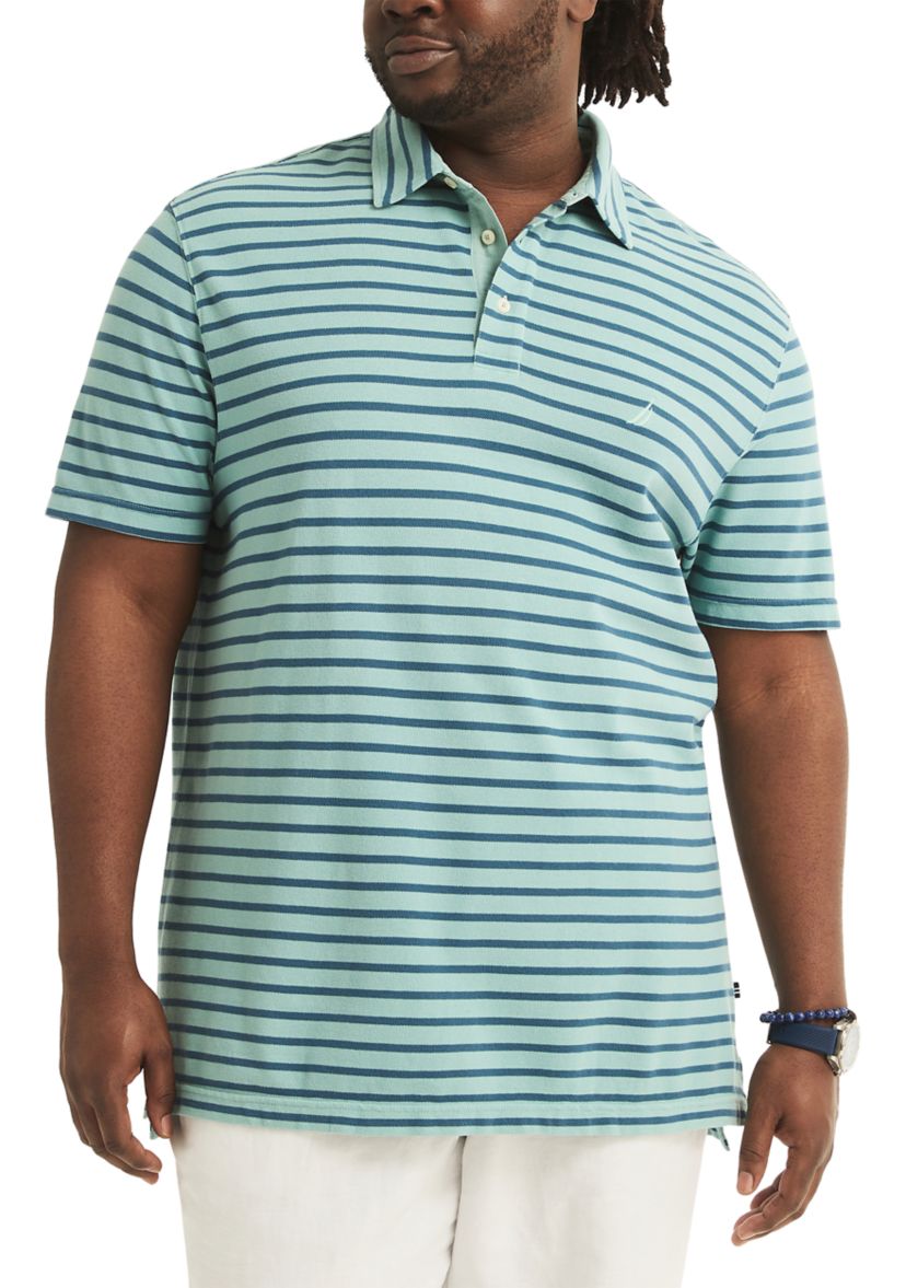 Big & Tall Classic Fit Deck Striped Polo Shirt