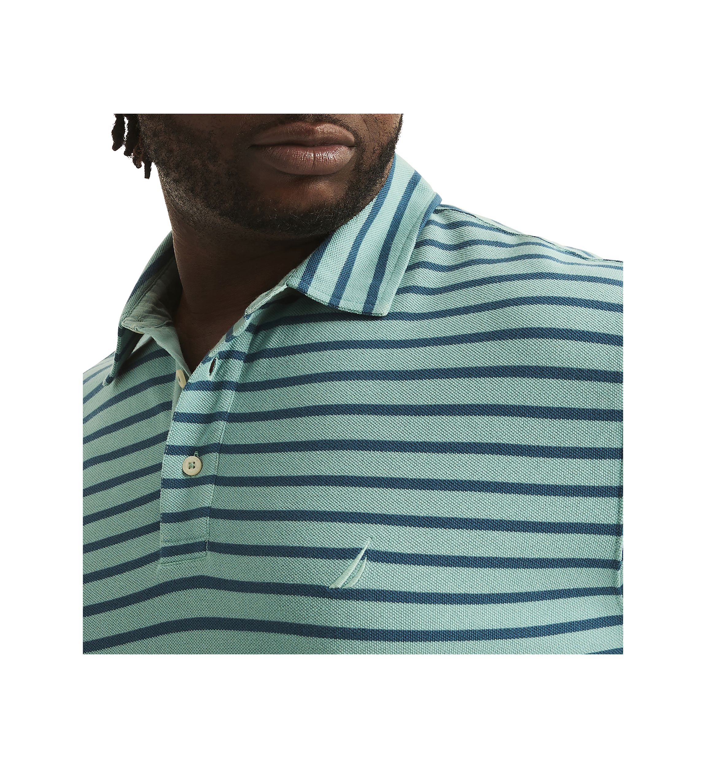 Big & Tall Classic Fit Deck Striped Polo Shirt