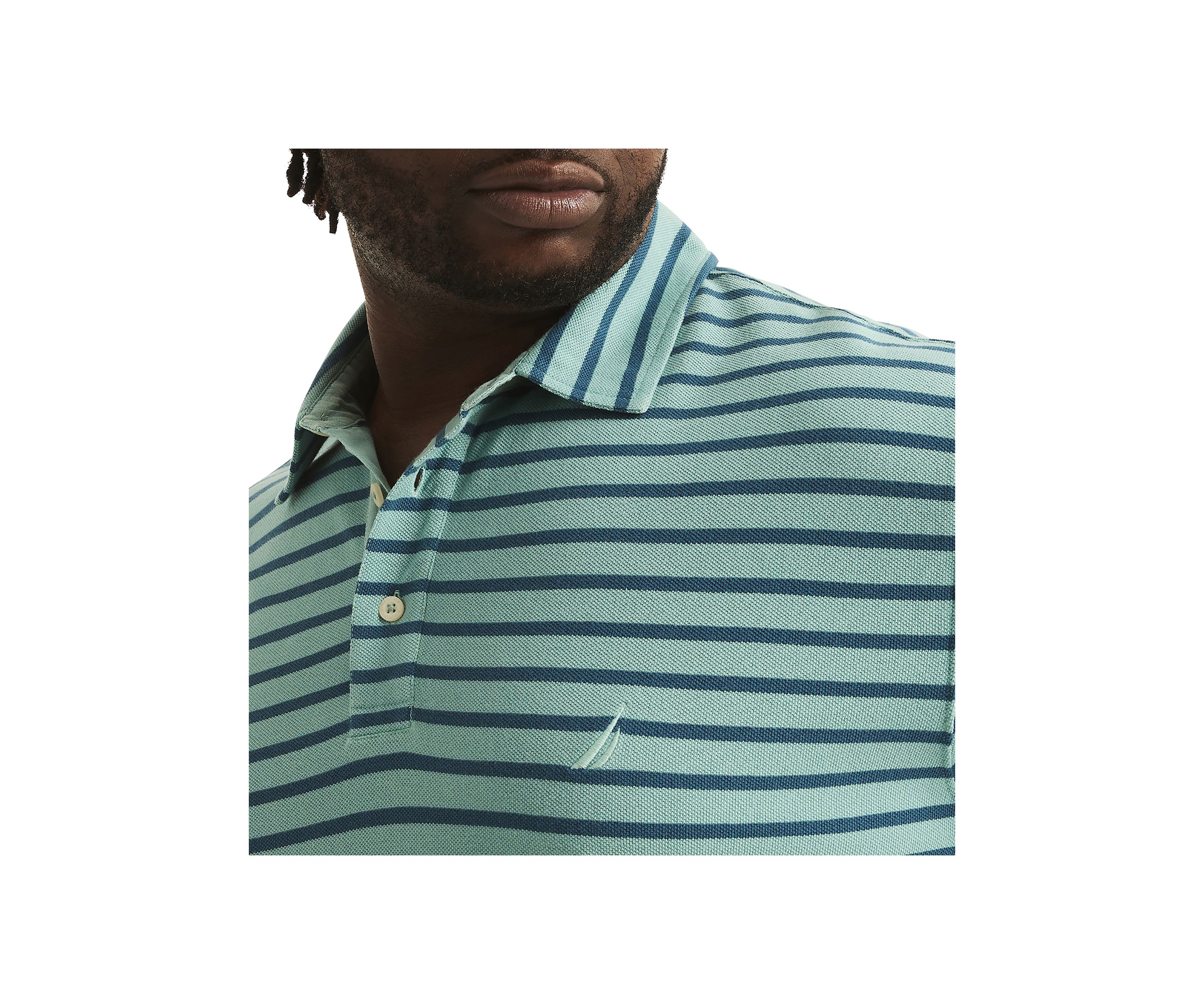 Big & Tall Classic Fit Deck Striped Polo Shirt