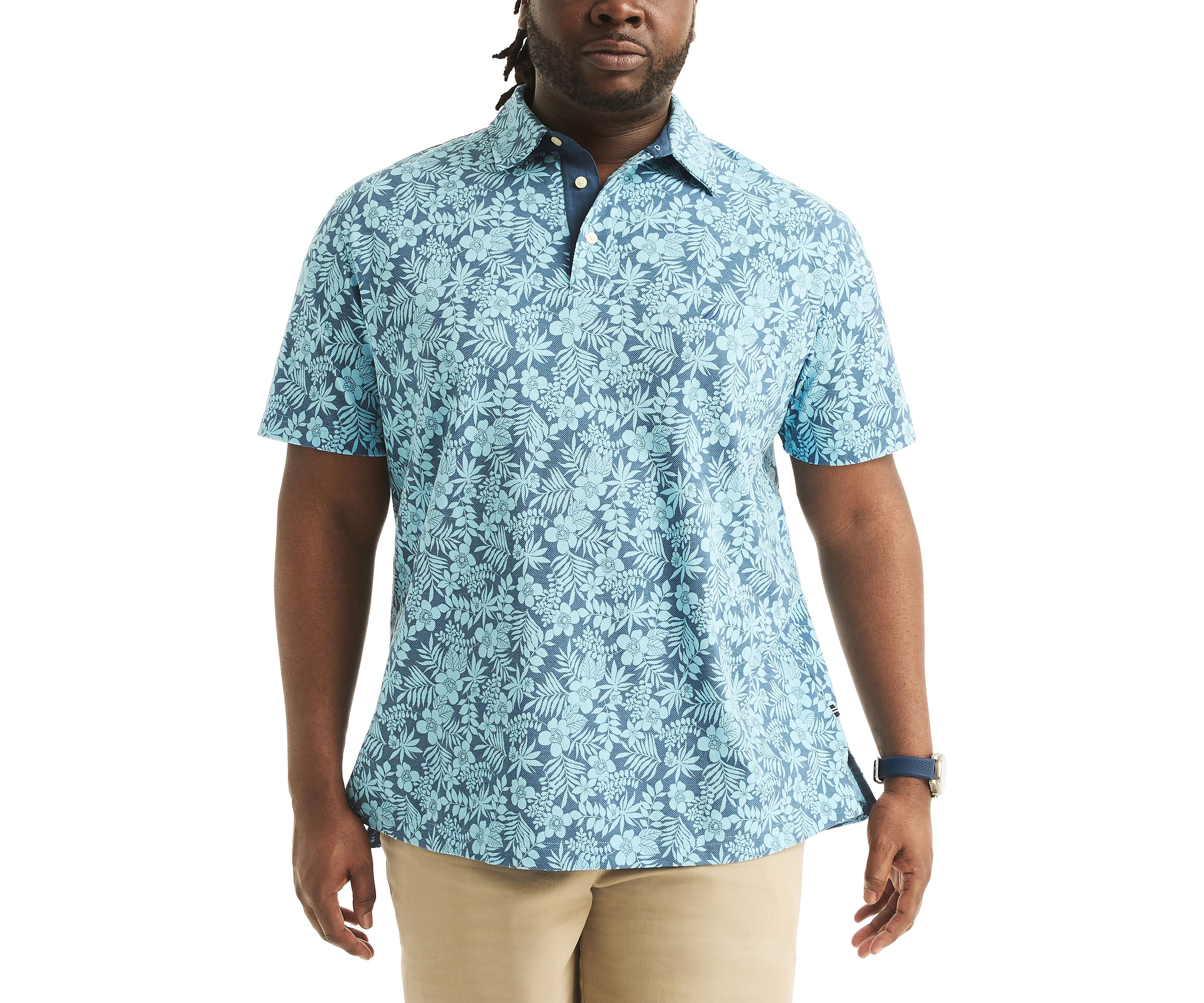 Big & Tall Classic Fit Deck Printed Polo Shirt