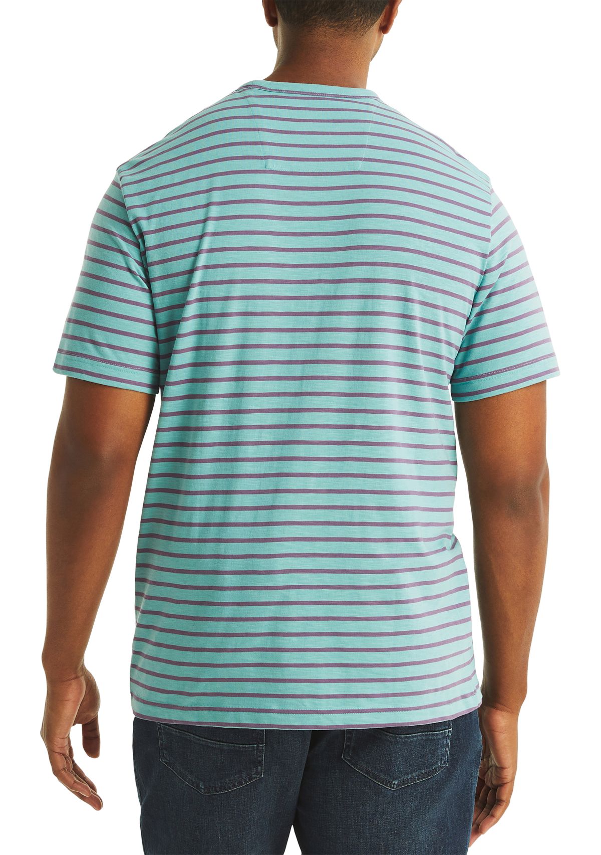 Big & Tall Striped Crew Neck T-Shirt