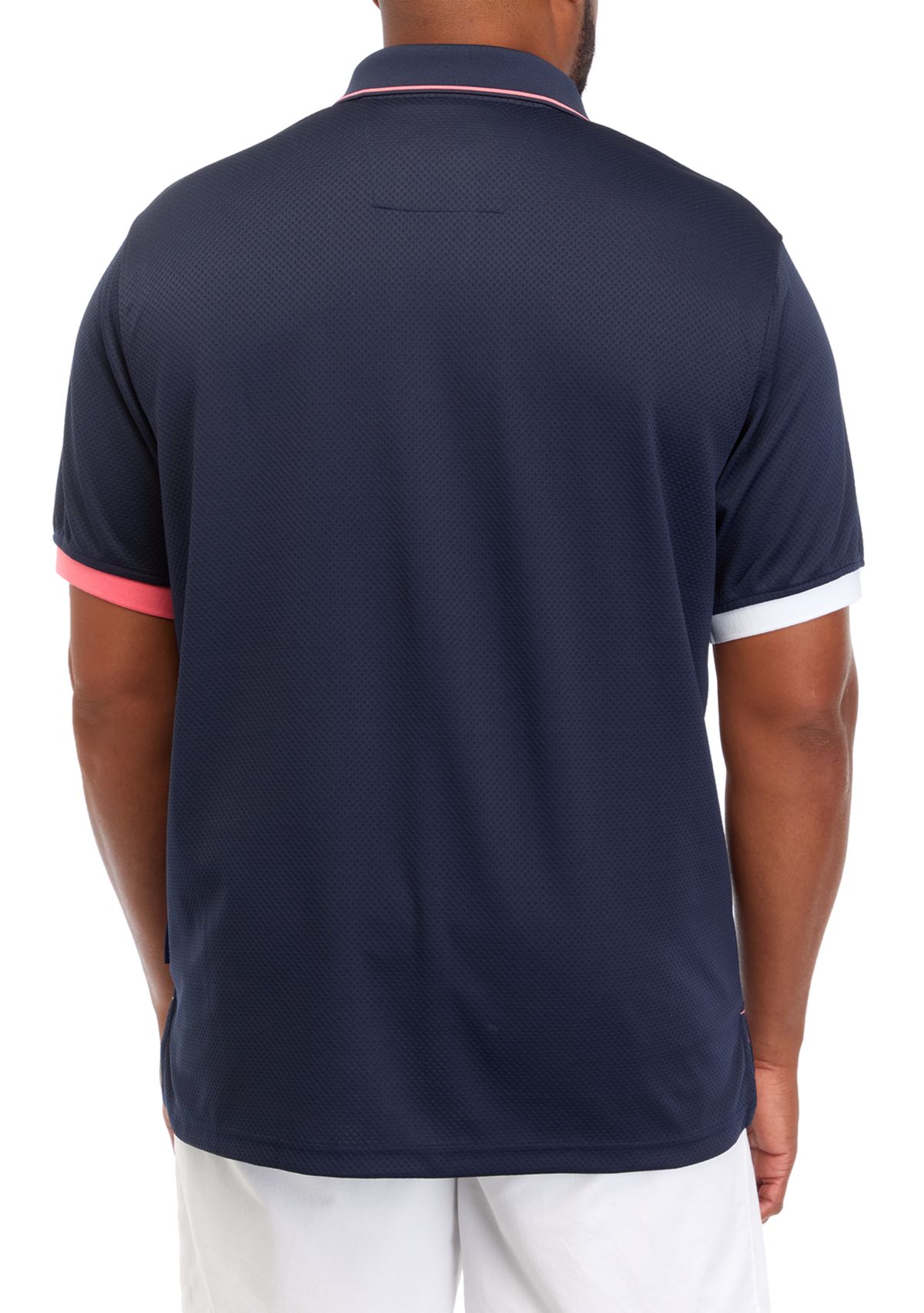 Big & Tall Short Sleeve Navtech Color Block Polo Shirt