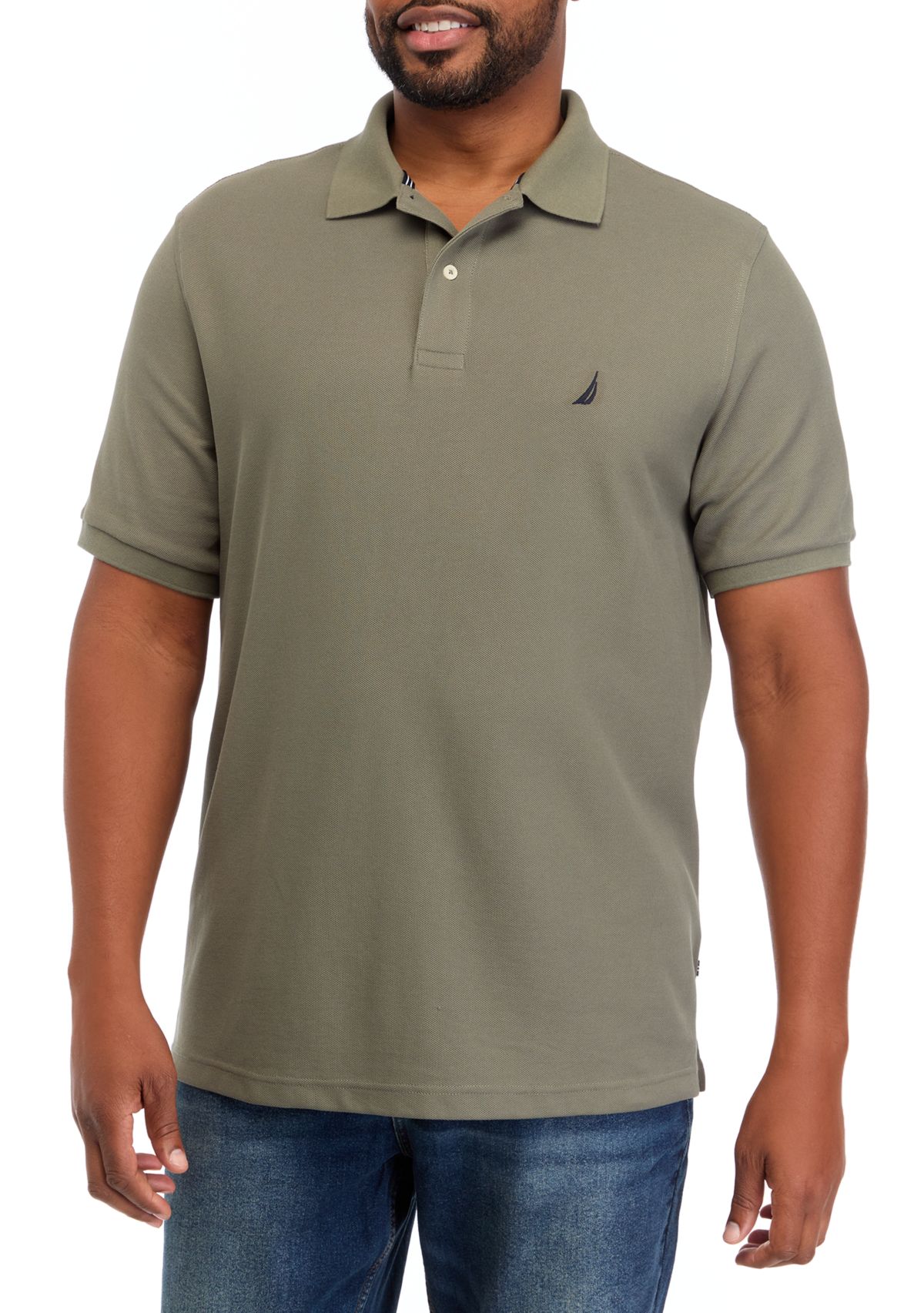 Big & Tall Short Sleeve Classic Fit Deck Polo Shirt