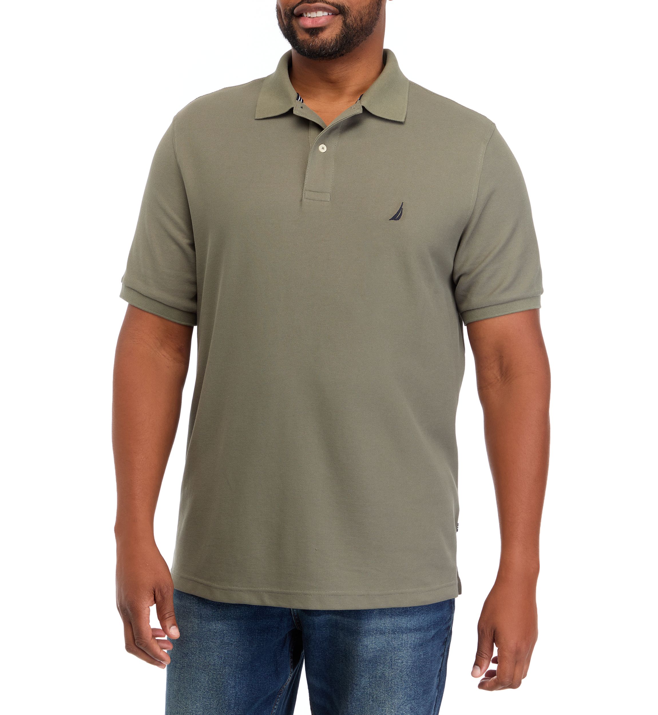 Big & Tall Short Sleeve Classic Fit Deck Polo Shirt