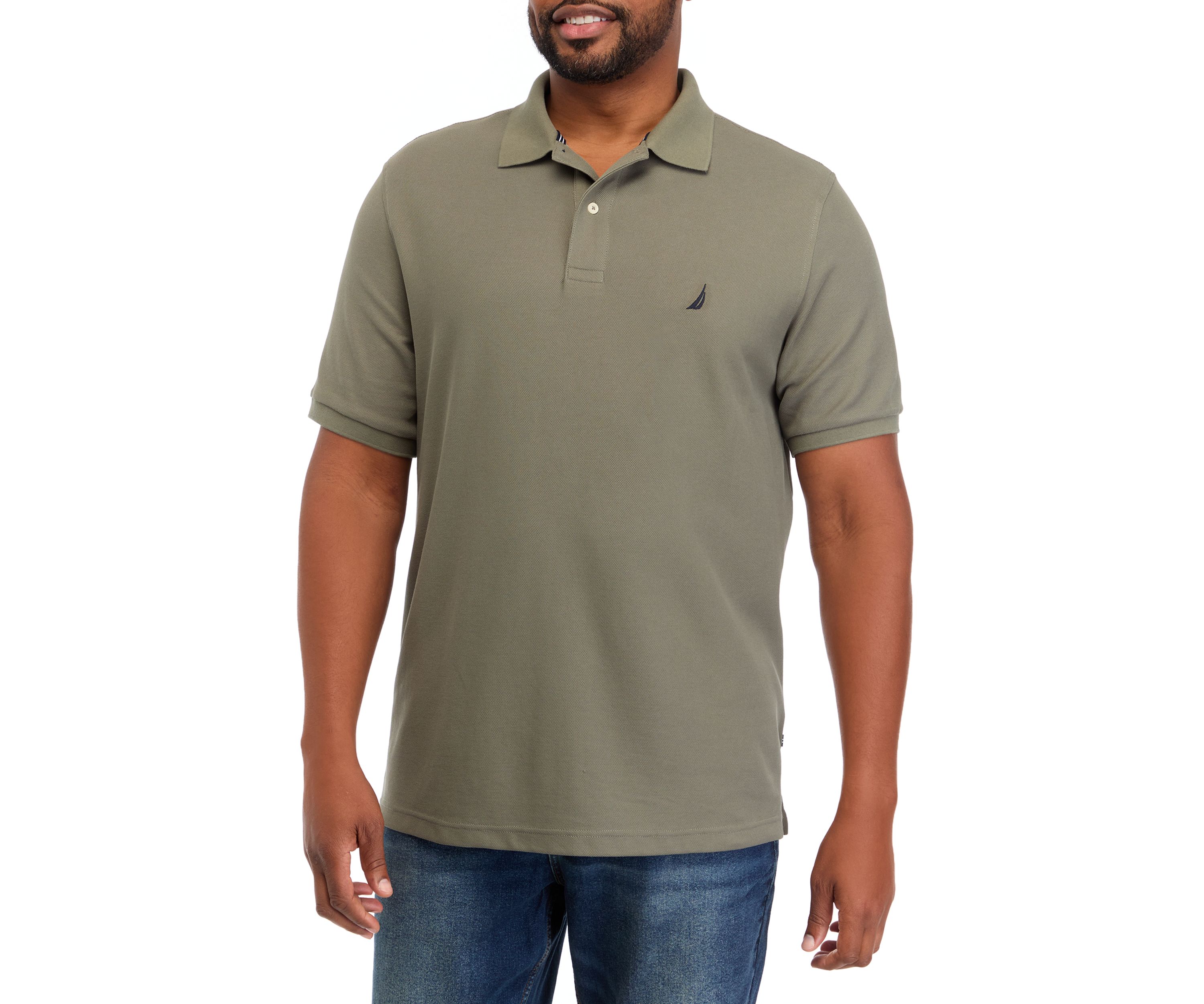 Big & Tall Short Sleeve Classic Fit Deck Polo Shirt