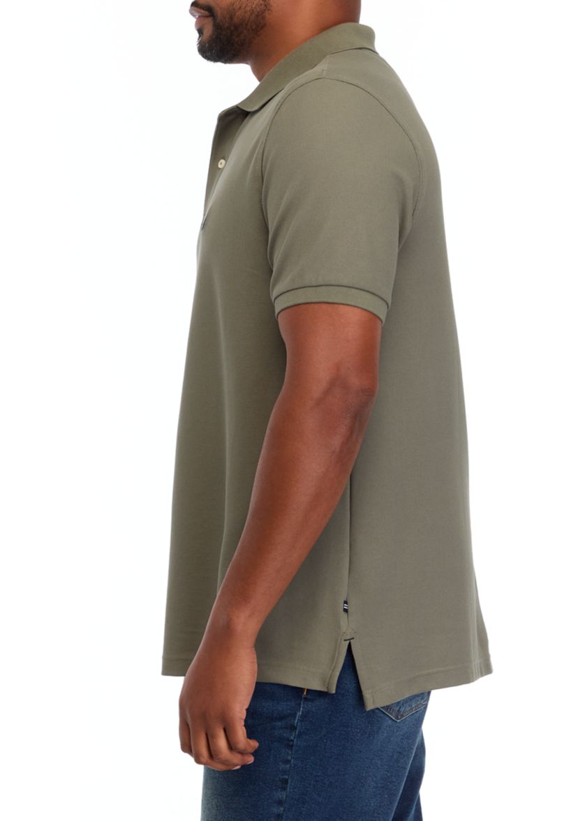 Big & Tall Short Sleeve Classic Fit Deck Polo Shirt