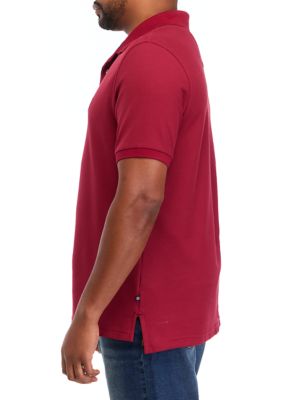 Big & Tall Short Sleeve Classic Fit Deck Polo Shirt