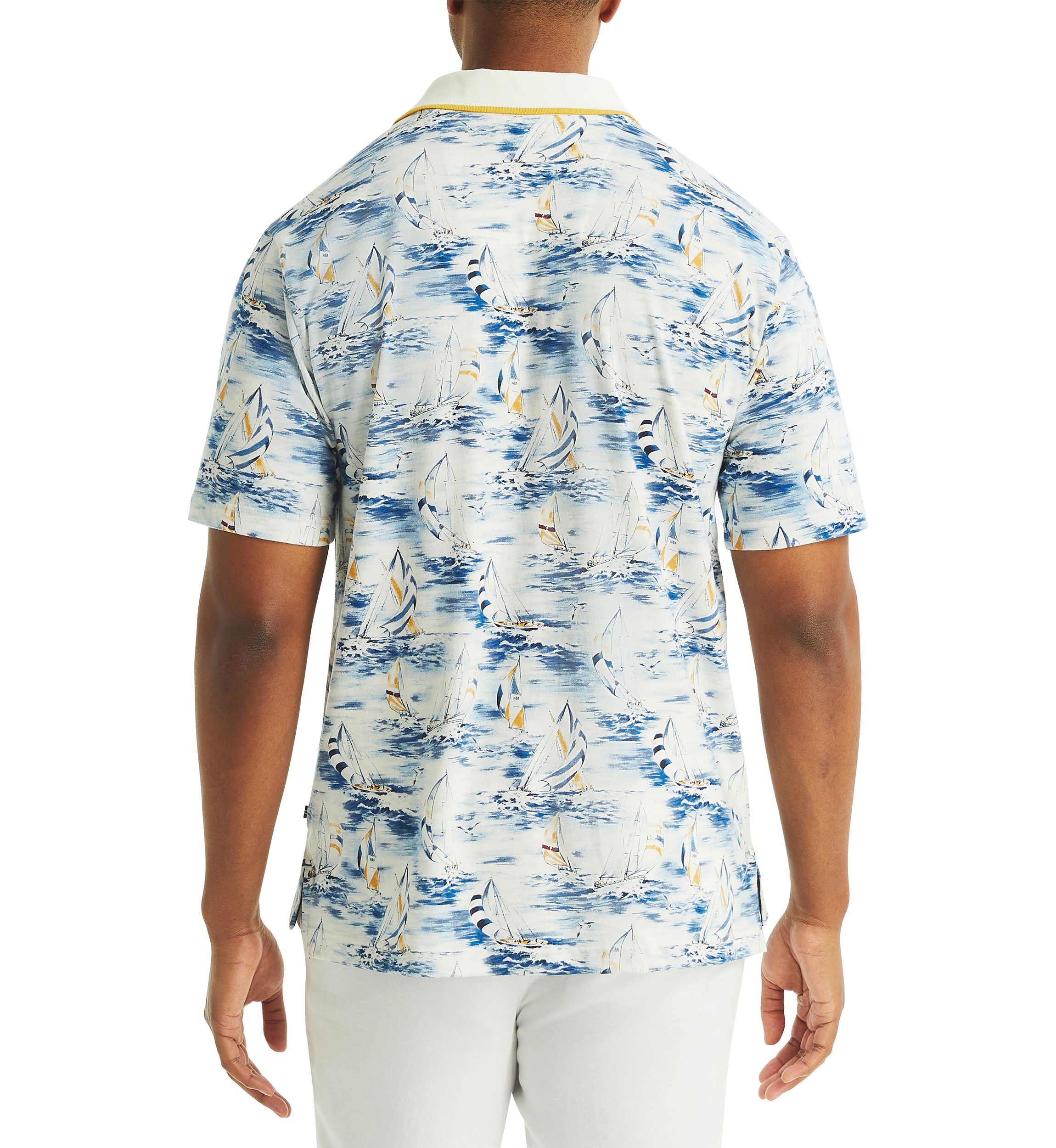 Big & Tall Classic Fit Printed Polo Shirt 