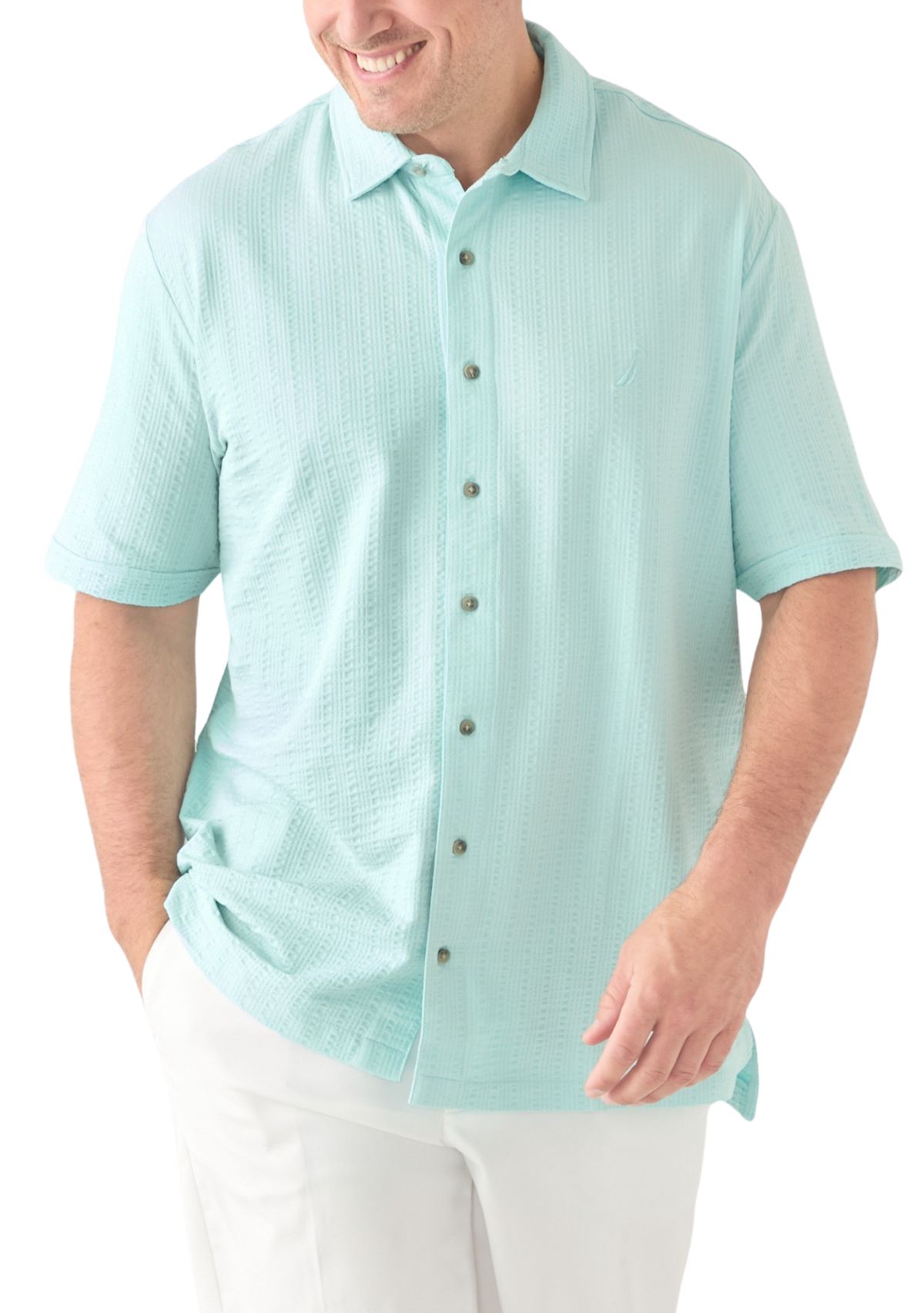 Big & Tall Classic Fit Seersucker Shirt