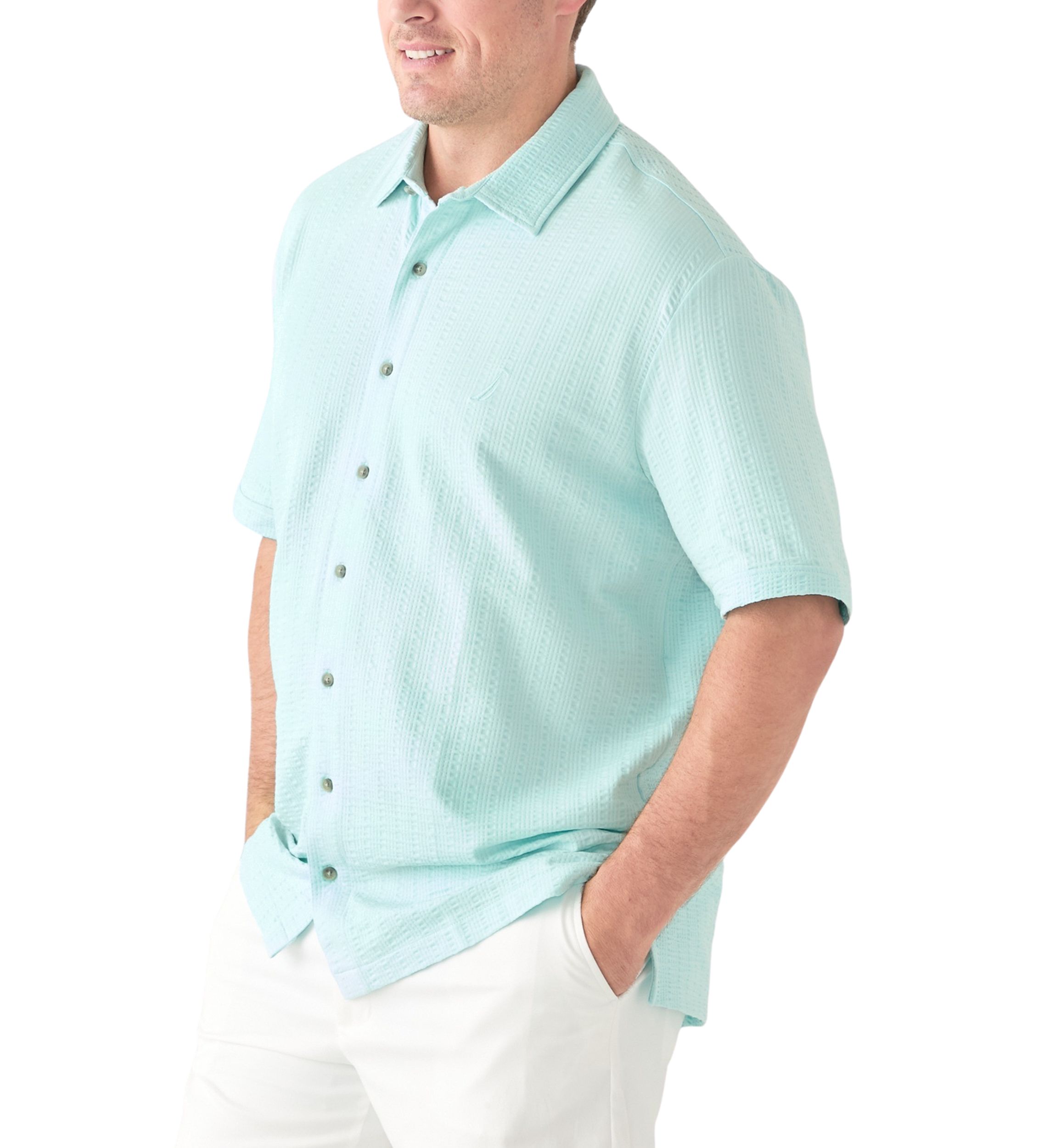 Big & Tall Classic Fit Seersucker Shirt