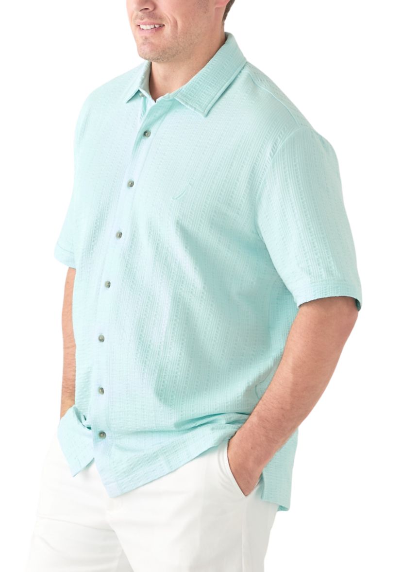 Big & Tall Classic Fit Seersucker Polo Shirt