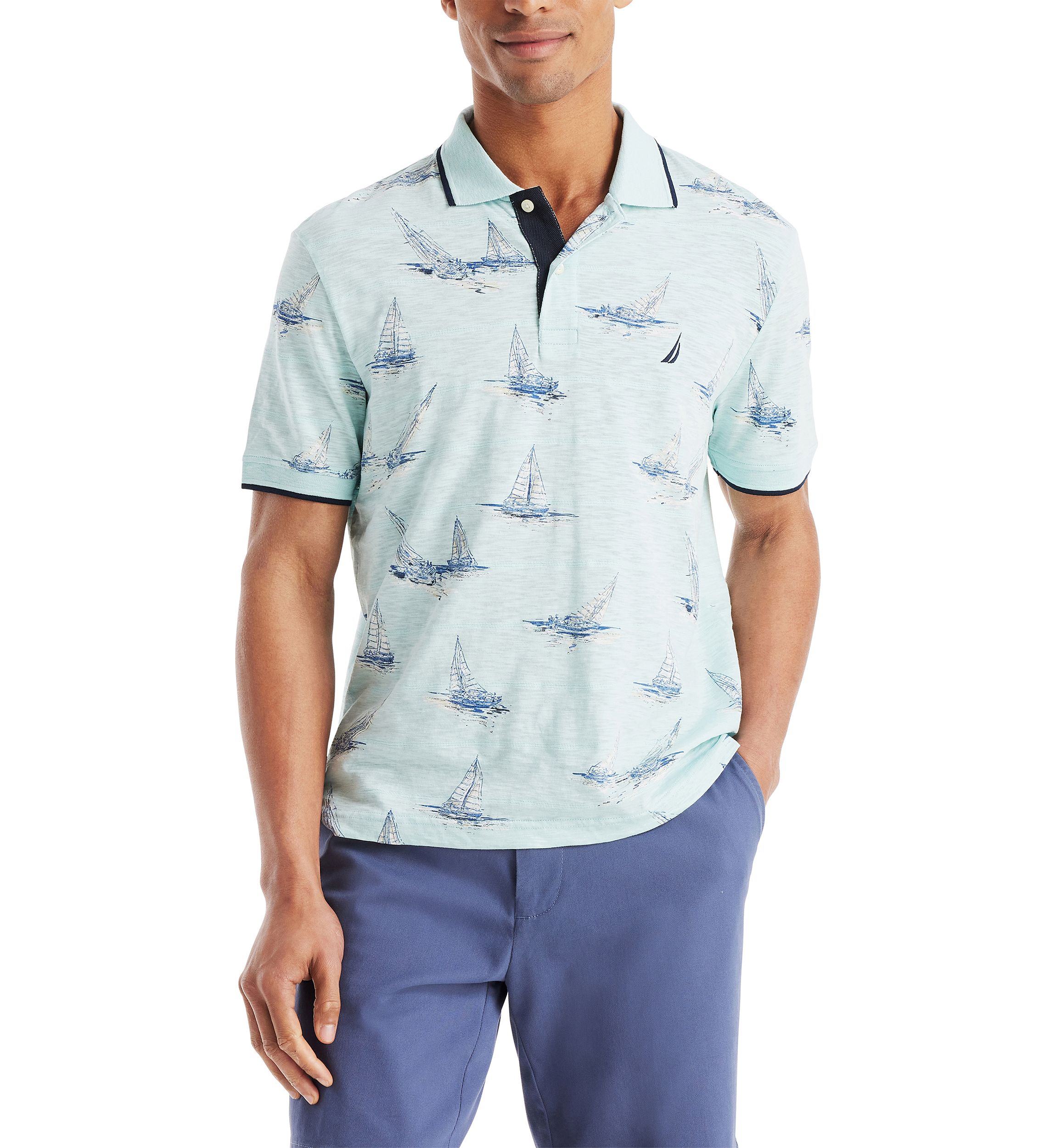 Big & Tall Classic Fit Printed Polo Shirt