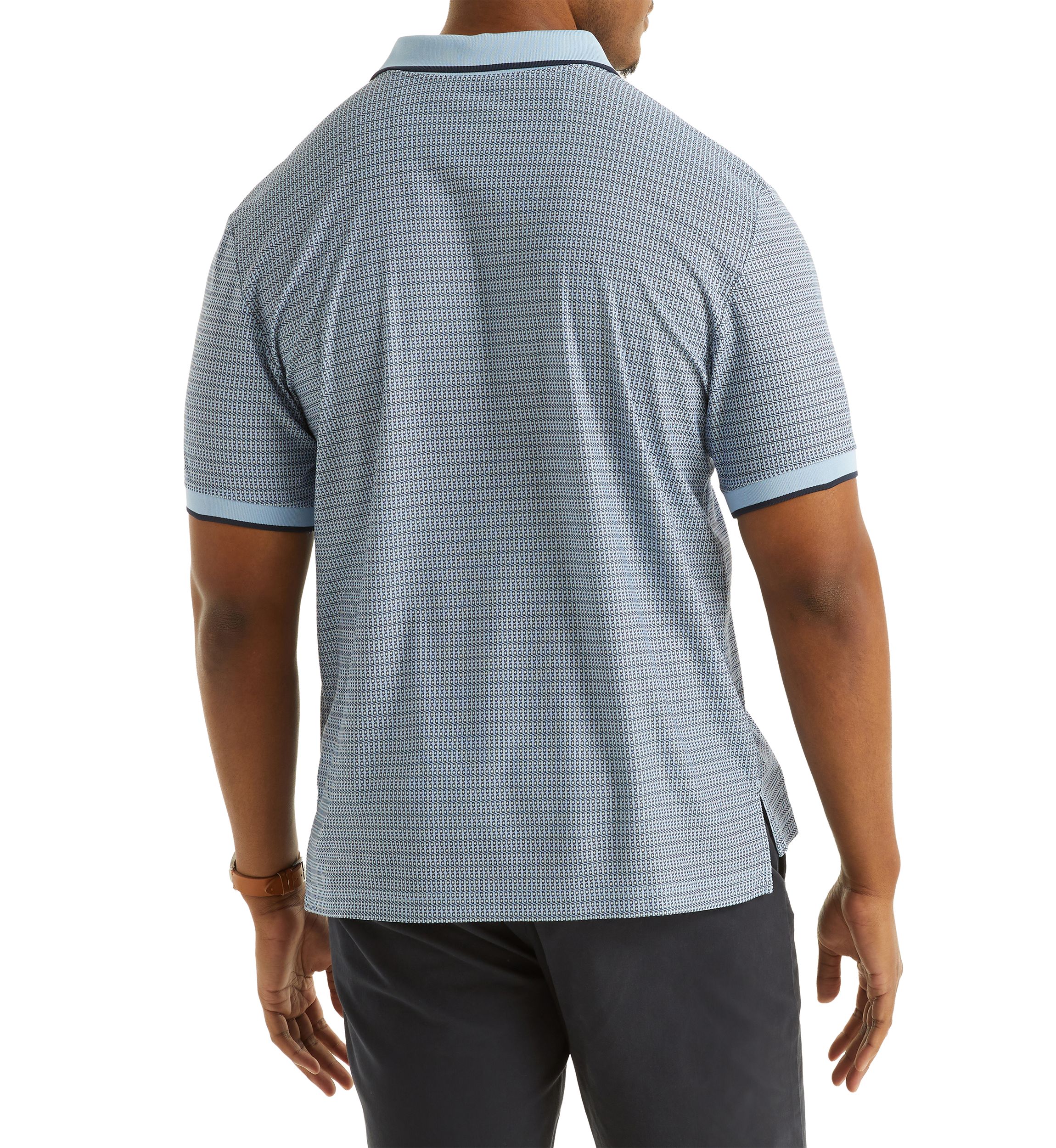 Big & Tall Classic Fit Printed Golf Polo Shirt