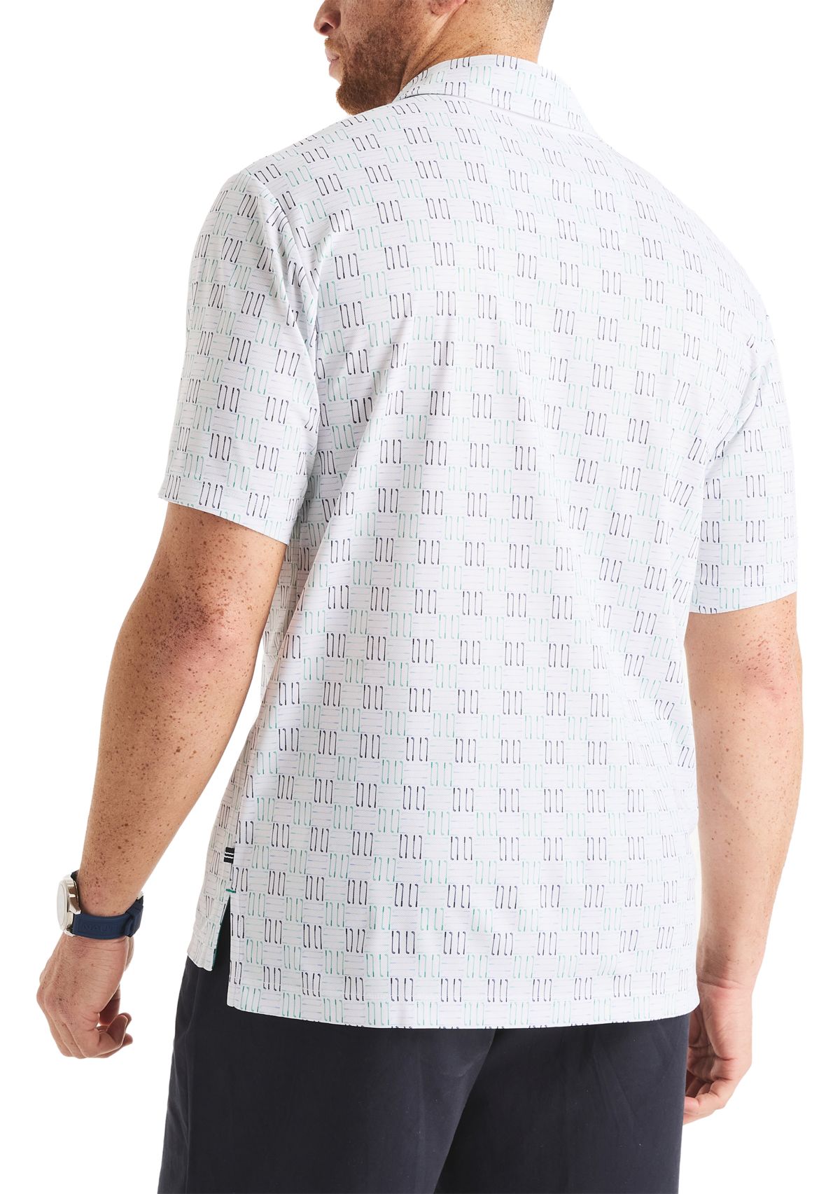 Big & Tall Classic Fit Printed Golf Polo Shirt
