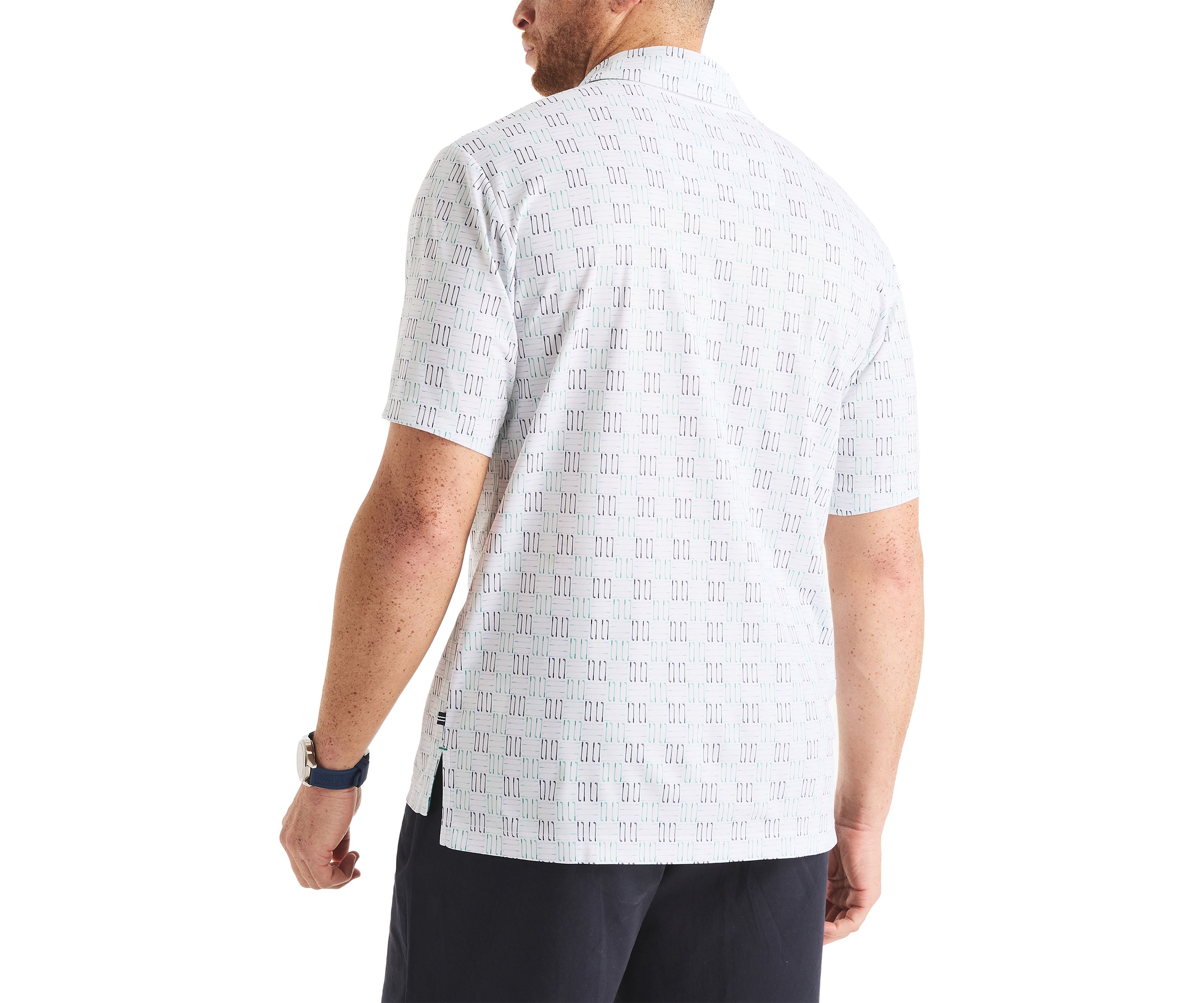 Big & Tall Classic Fit Printed Golf Polo Shirt