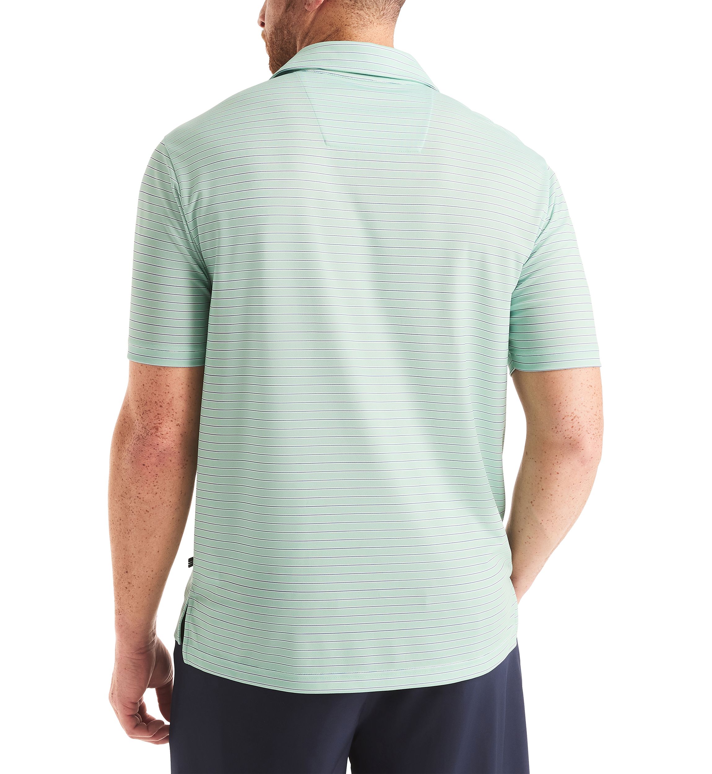Big & Tall Beach Boys x Nautica Short Sleeve Performance Stripe Polo Shirt