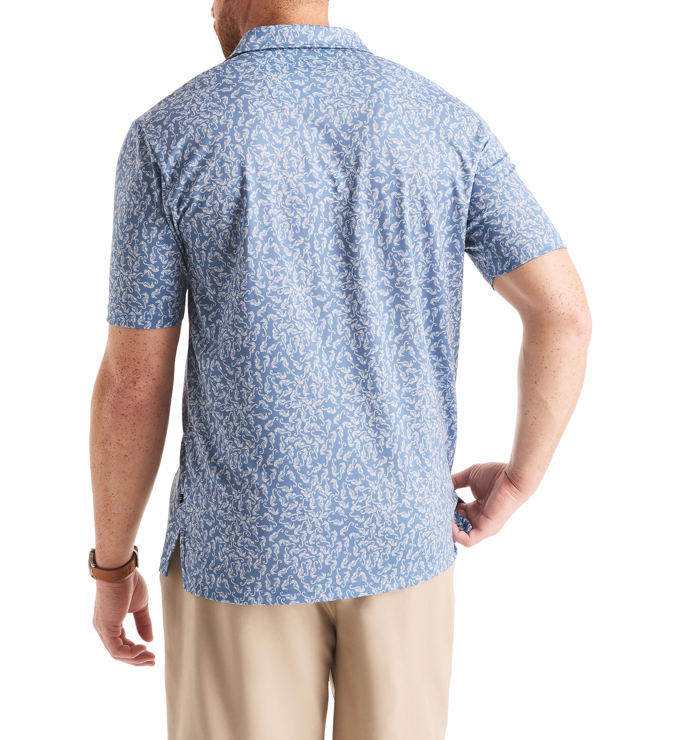 Big & Tall Printed Classic Fit Golf Polo Shirt
