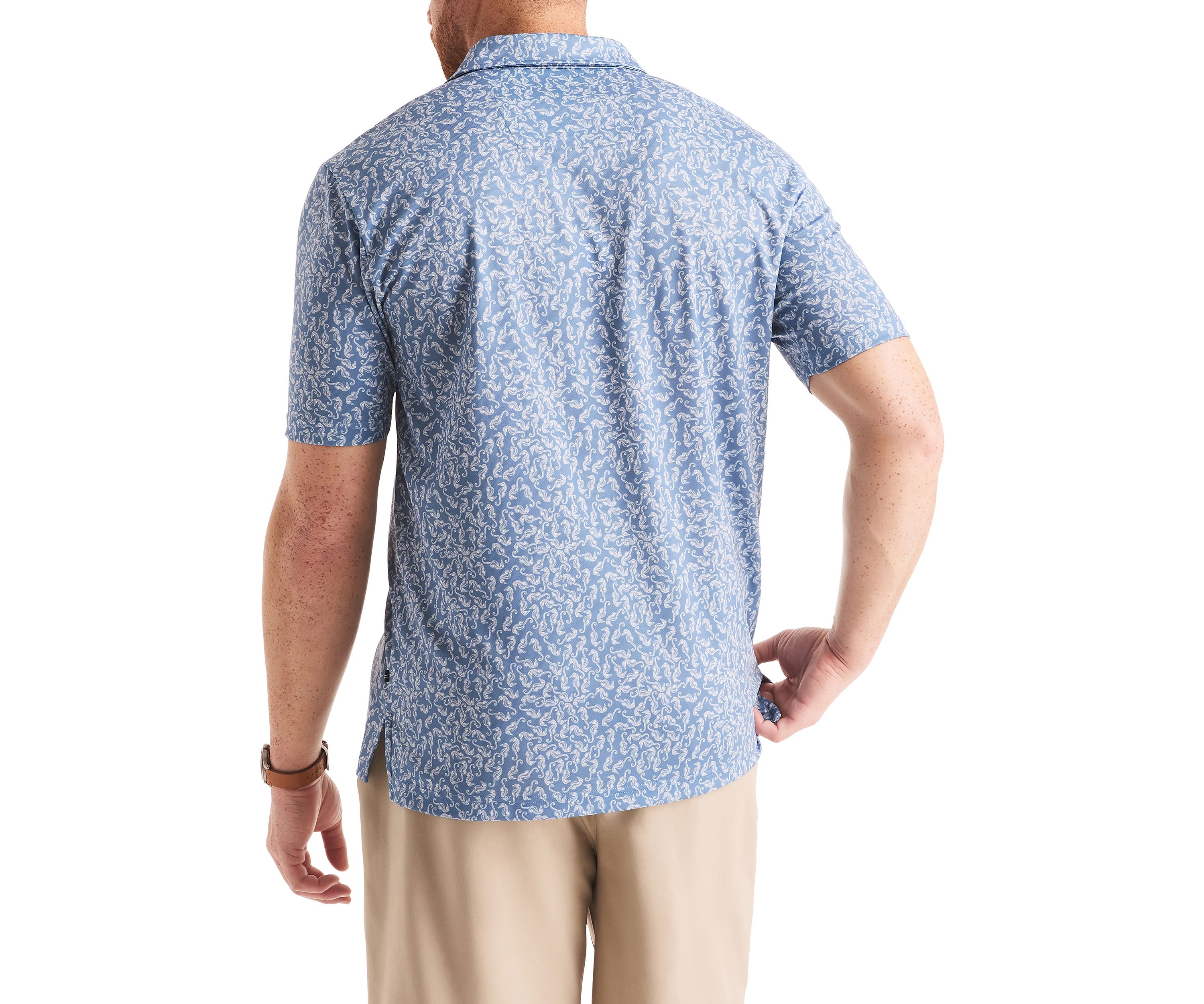 Big & Tall Printed Classic Fit Golf Polo Shirt