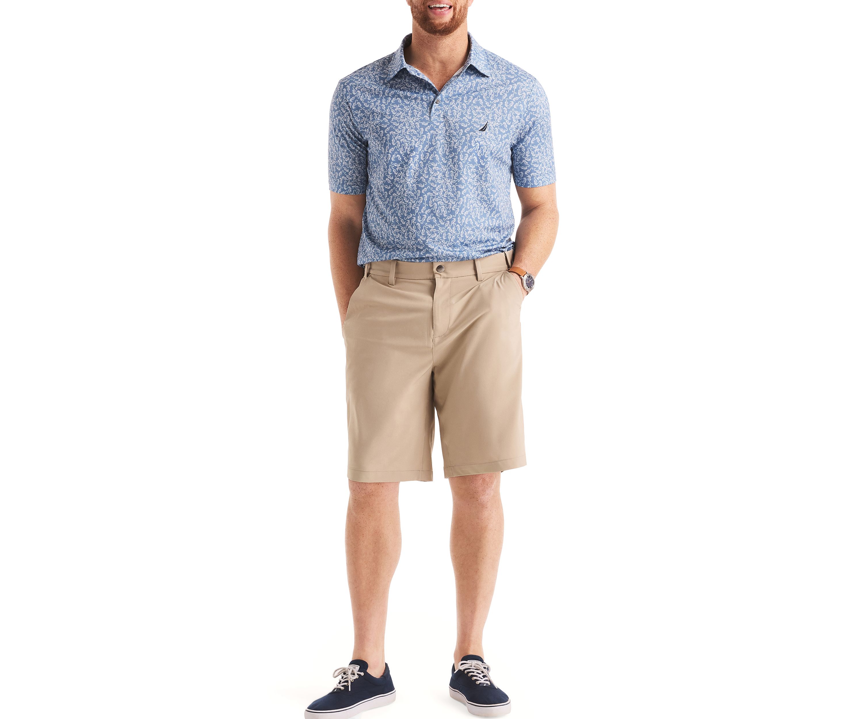 Big & Tall Printed Classic Fit Golf Polo Shirt