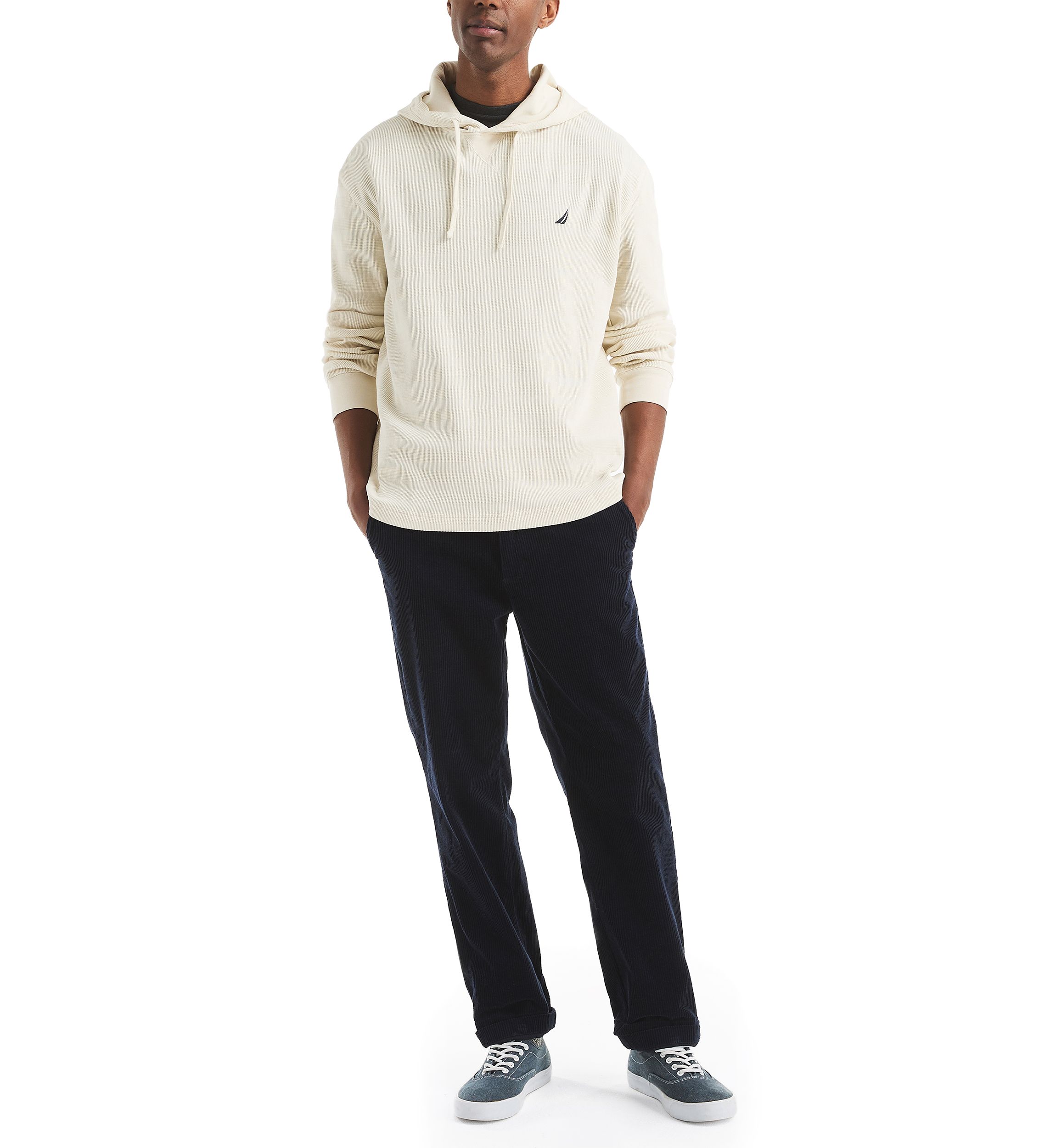 Big & Tall Long Sleeve Waffle Hoodie 