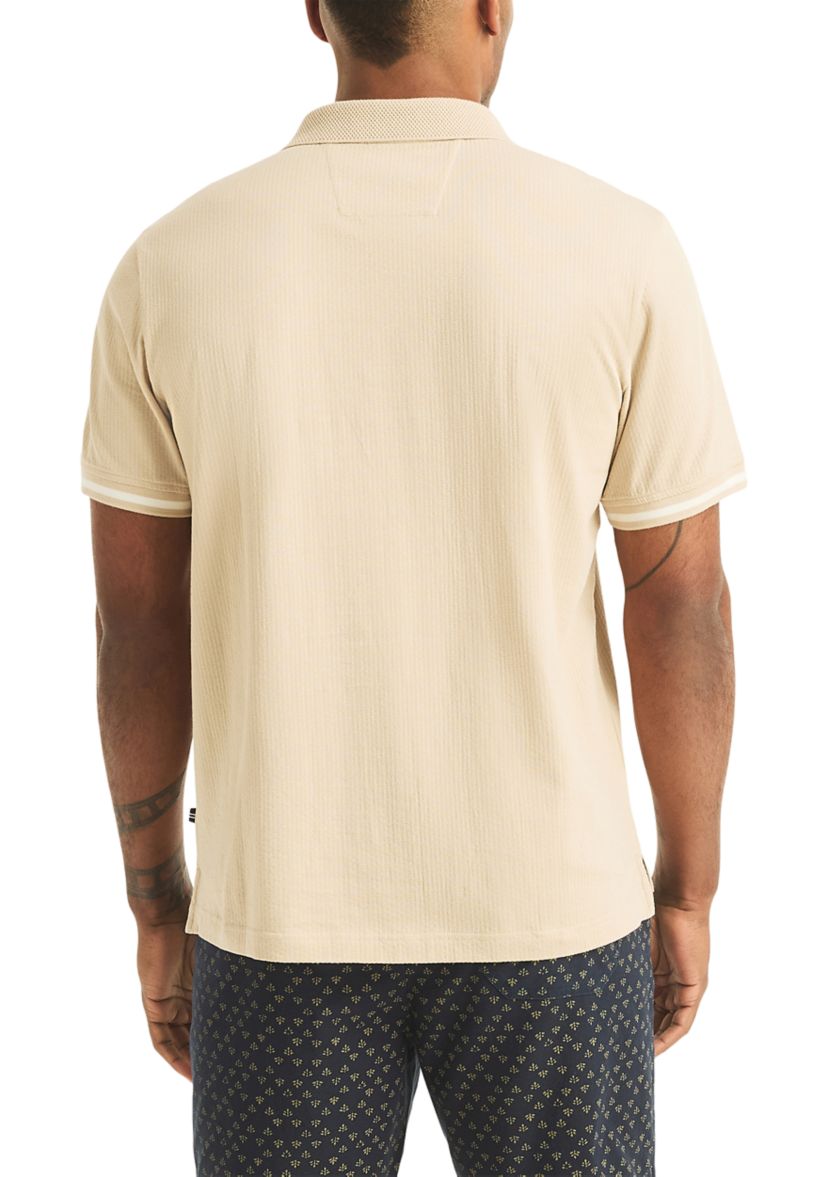 Nautica Big & Tall Seersucker Short Sleeve Polo Shirt | Belk