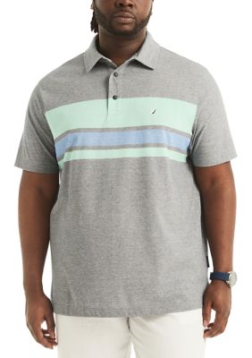 Big & Tall Navtech Sustainably Crafted Striped Classic Fit Deck Polo Shirt