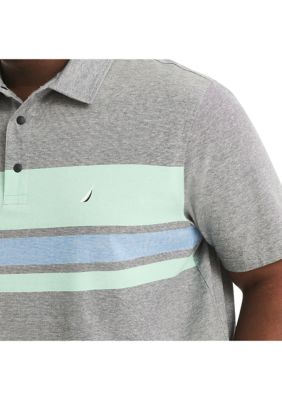 Big & Tall Navtech Sustainably Crafted Striped Classic Fit Deck Polo Shirt