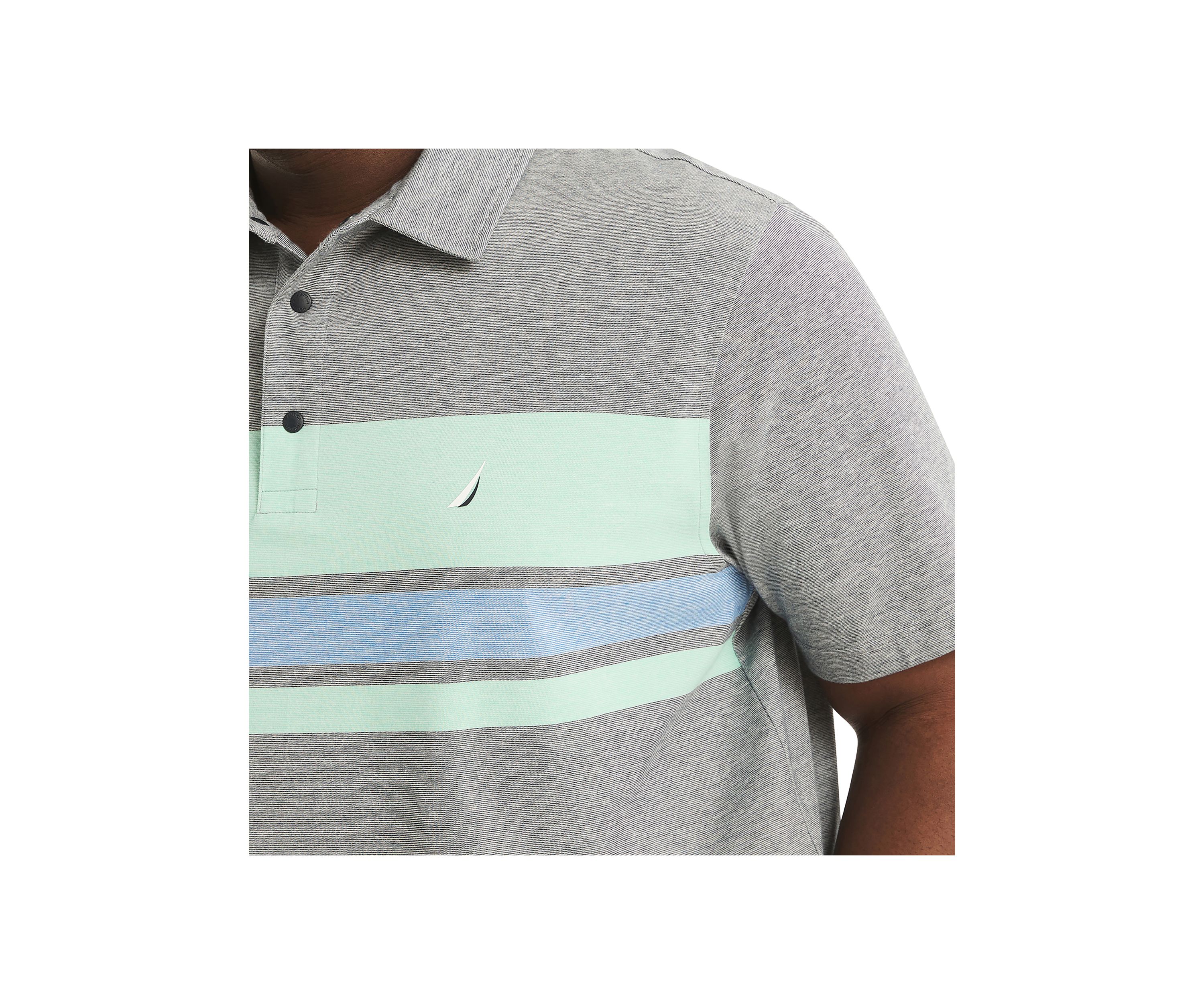 Big & Tall Navtech Sustainably Crafted Striped Classic Fit Deck Polo Shirt