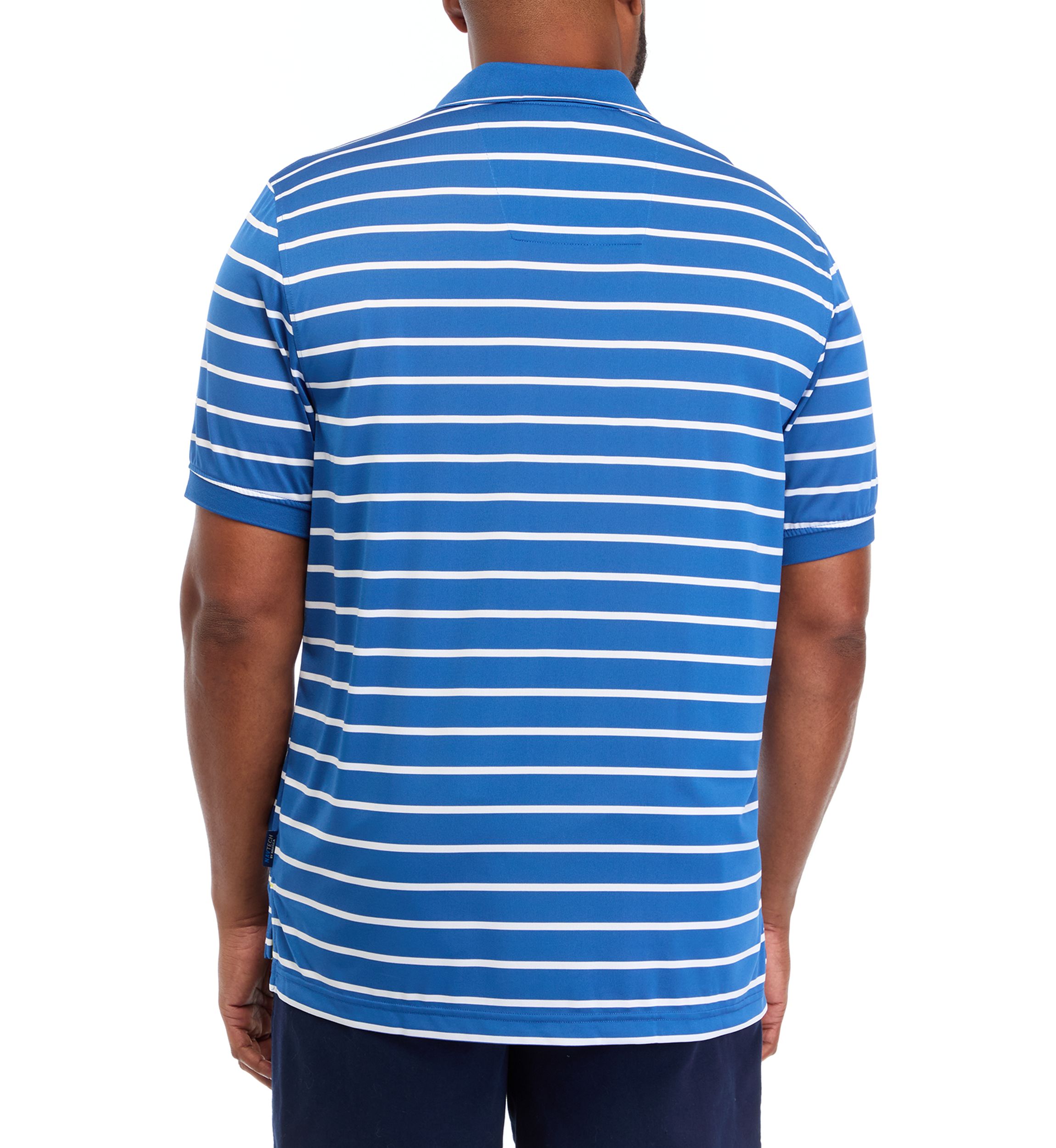Big & Tall Short Sleeve Navtech Multi Stripe Polo Shirt