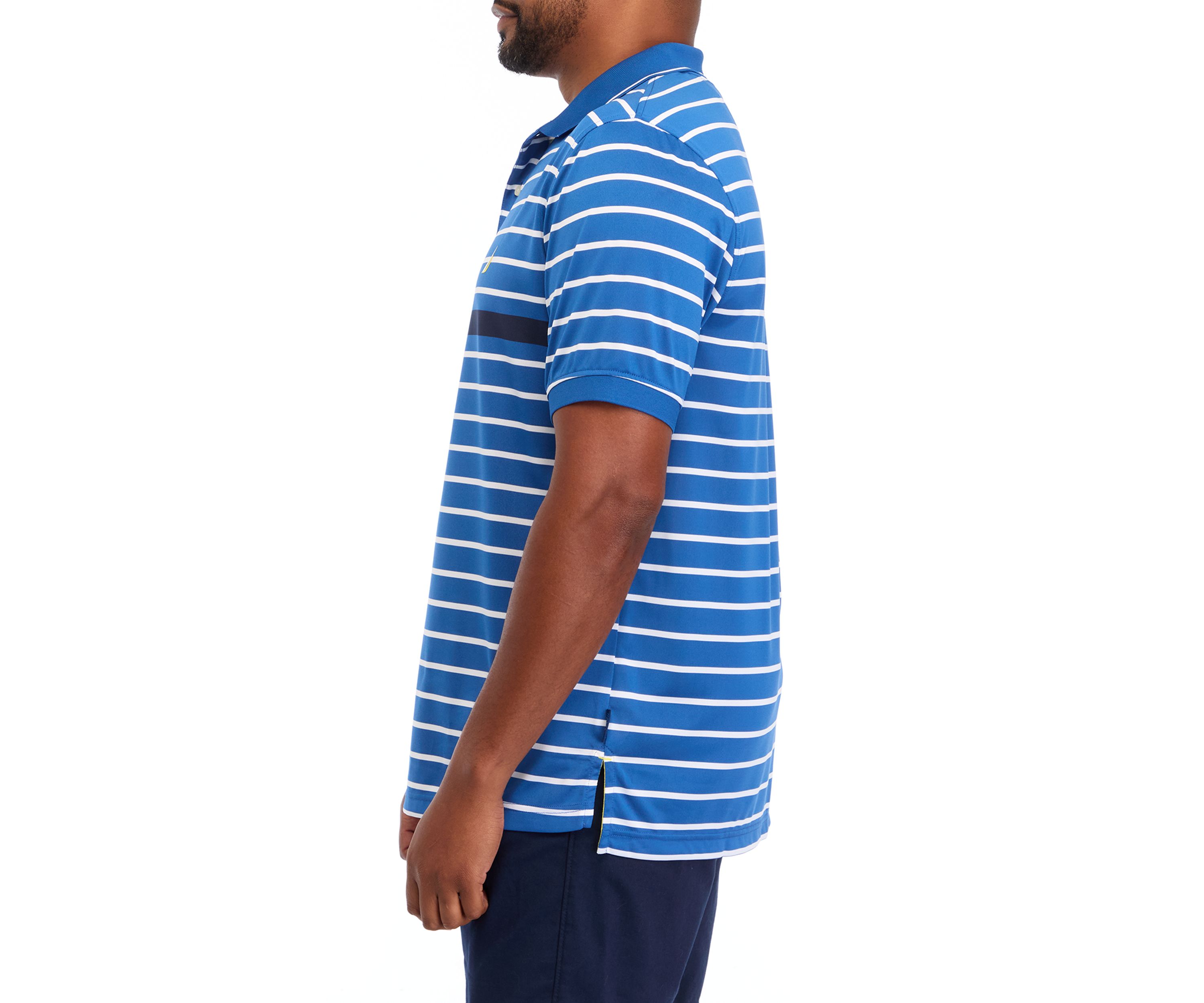 Big & Tall Short Sleeve Navtech Multi Stripe Polo Shirt