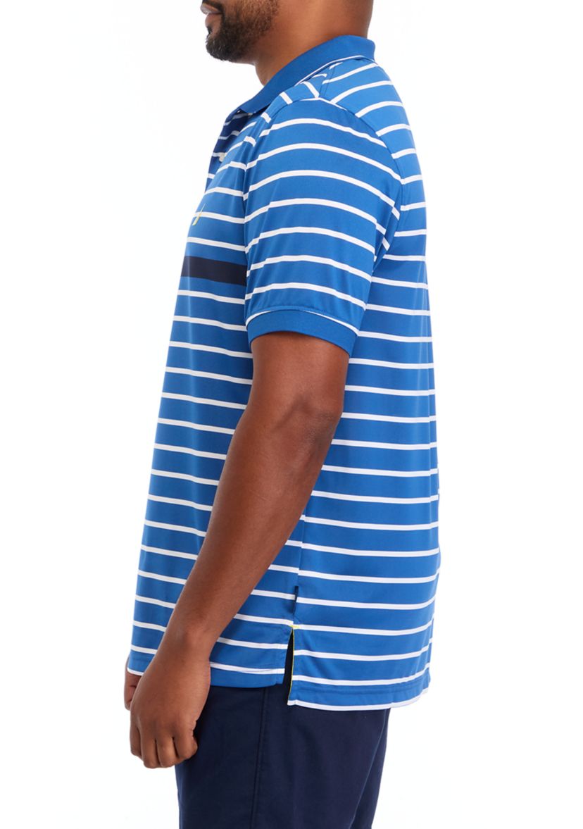 Big & Tall Short Sleeve Navtech Multi Stripe Polo Shirt