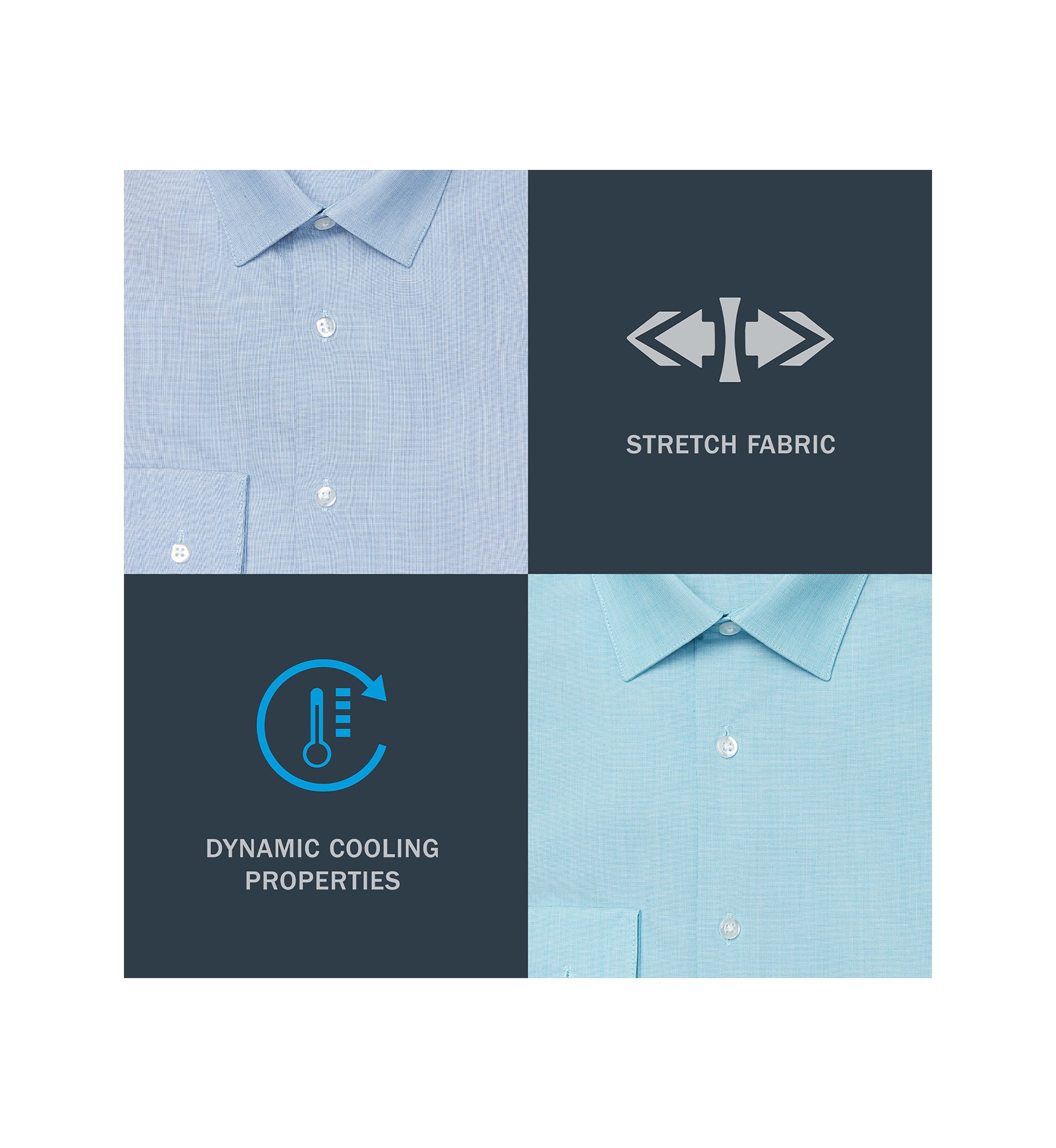 Slim Fit Dynamic Cooling Stretch Dress Shirt 