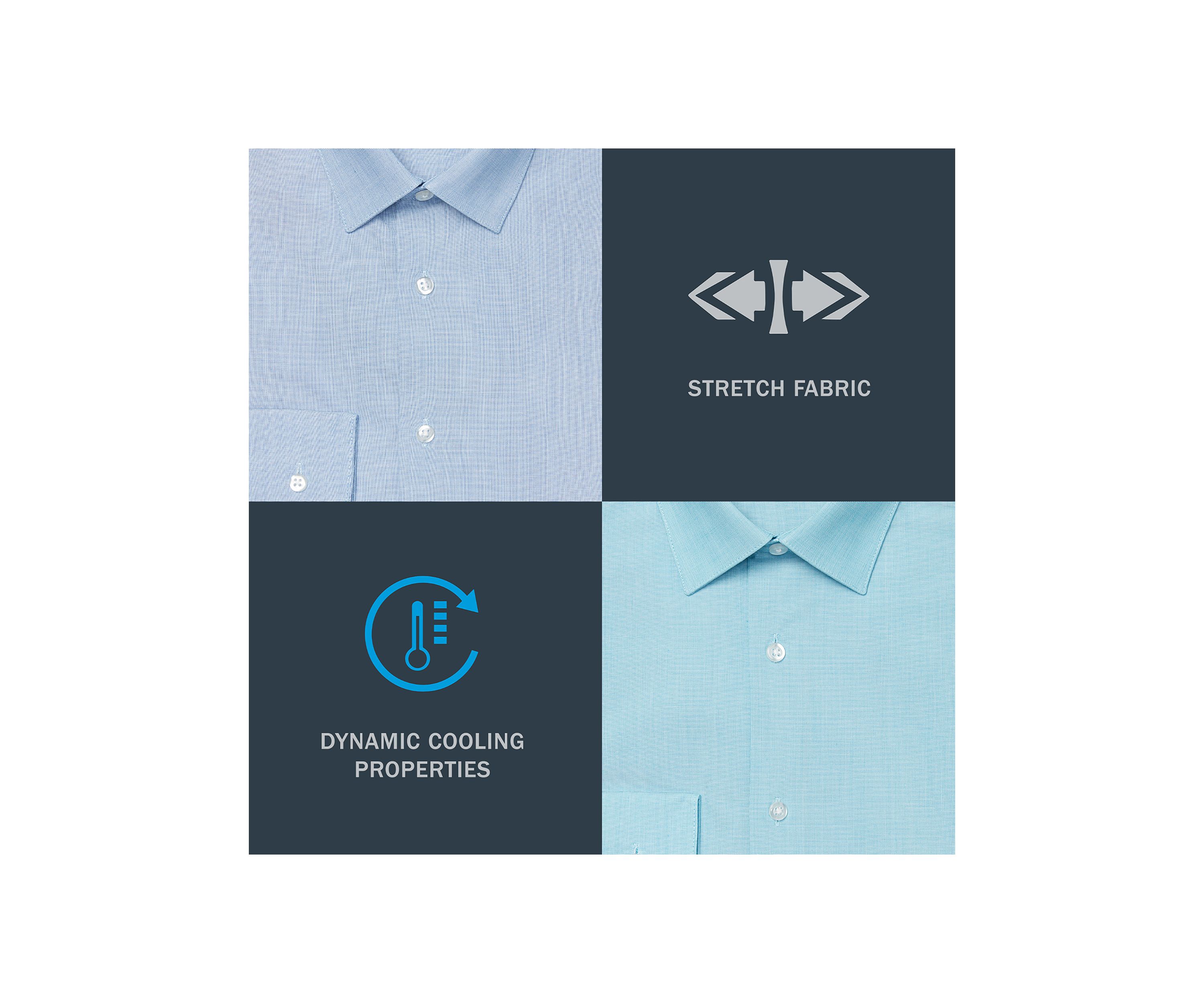Slim Fit Dynamic Cooling Stretch Dress Shirt 