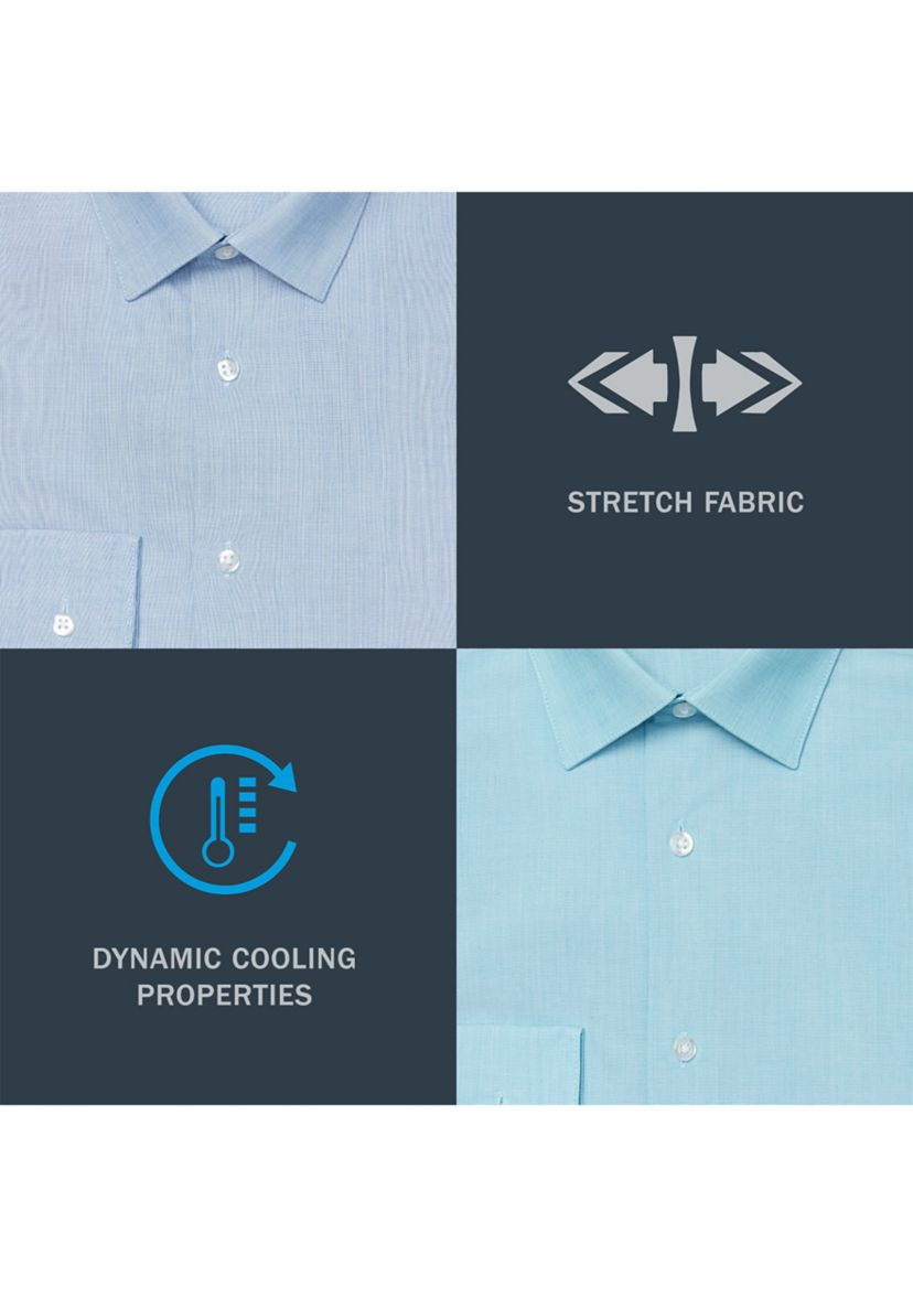 Mens Slim Fit Dynamic Cooling Dress Shirt
