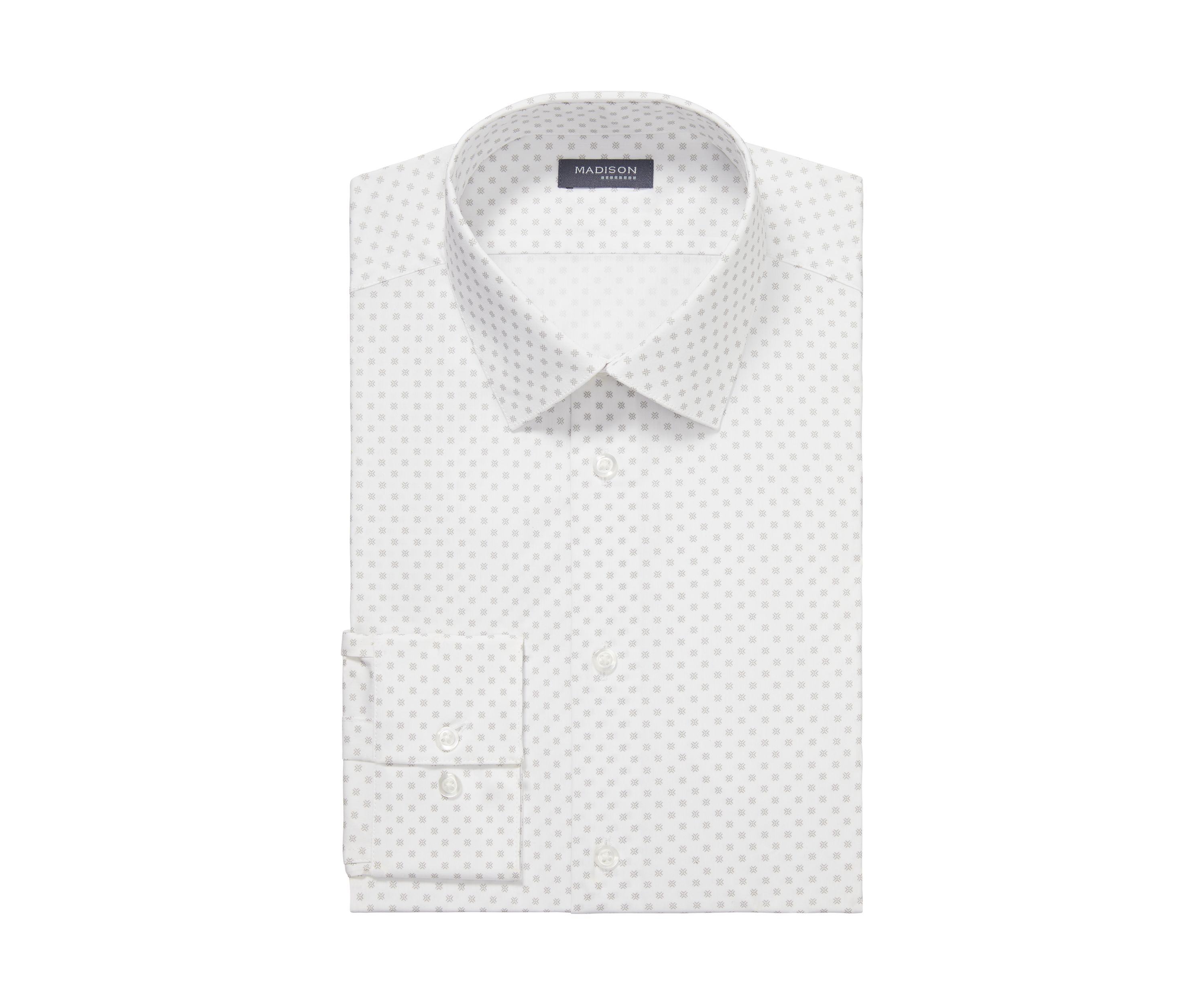 Mens Slim Fit Dynamic Cooling Stretch Dress Shirt