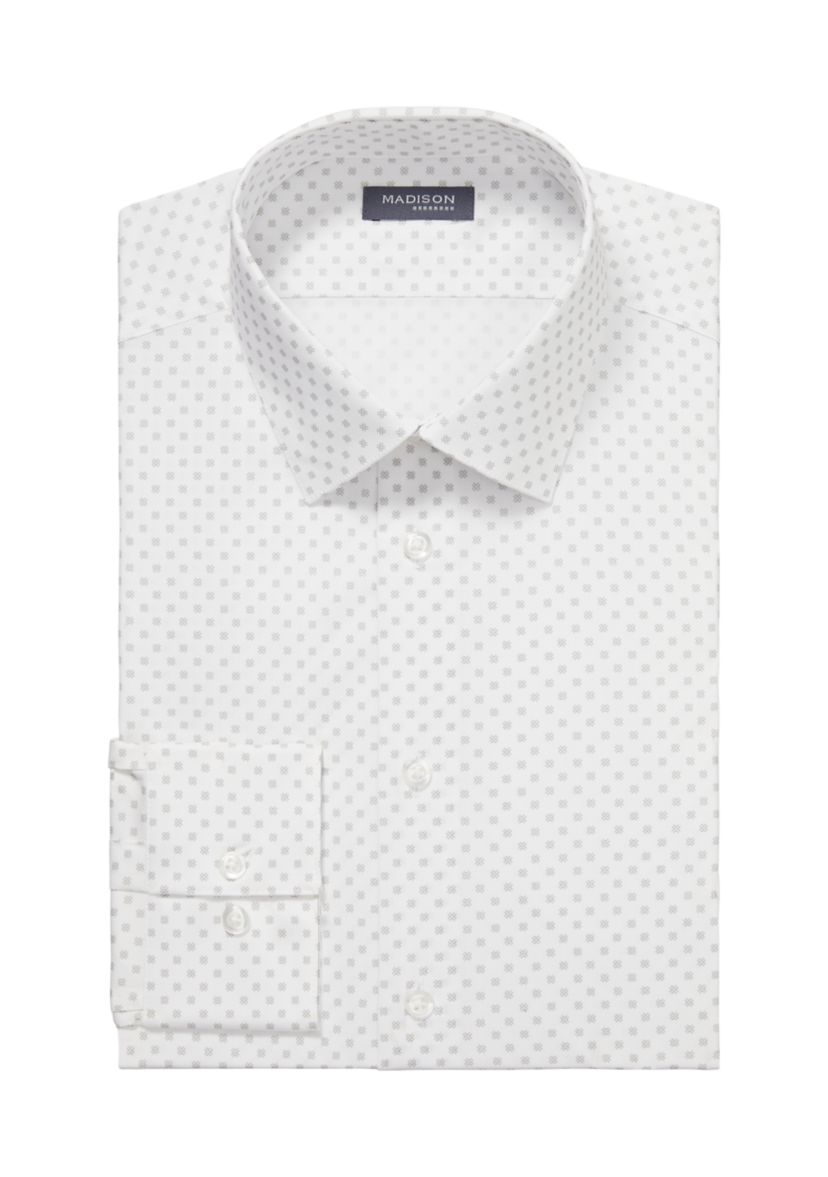 Mens Slim Fit Dynamic Cooling Stretch Dress Shirt