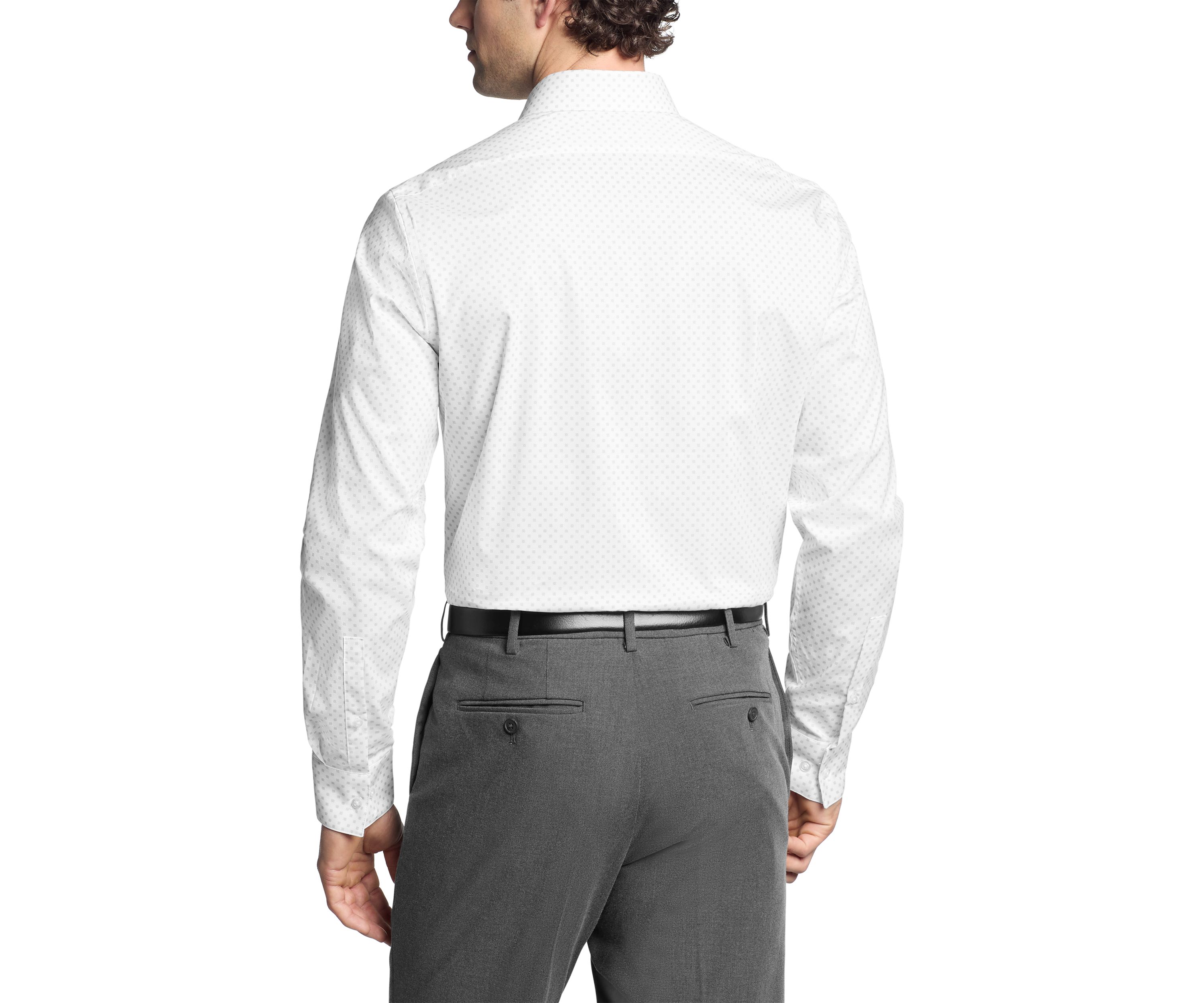 Mens Slim Fit Dynamic Cooling Stretch Dress Shirt